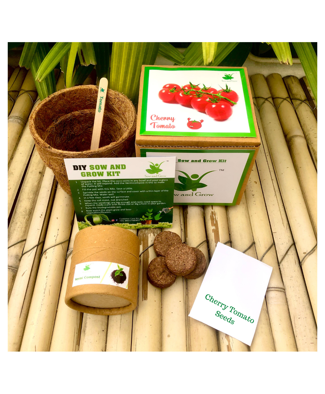 Sow and Grow DIY Gardening Kit - Cherry Tomato-image-5
