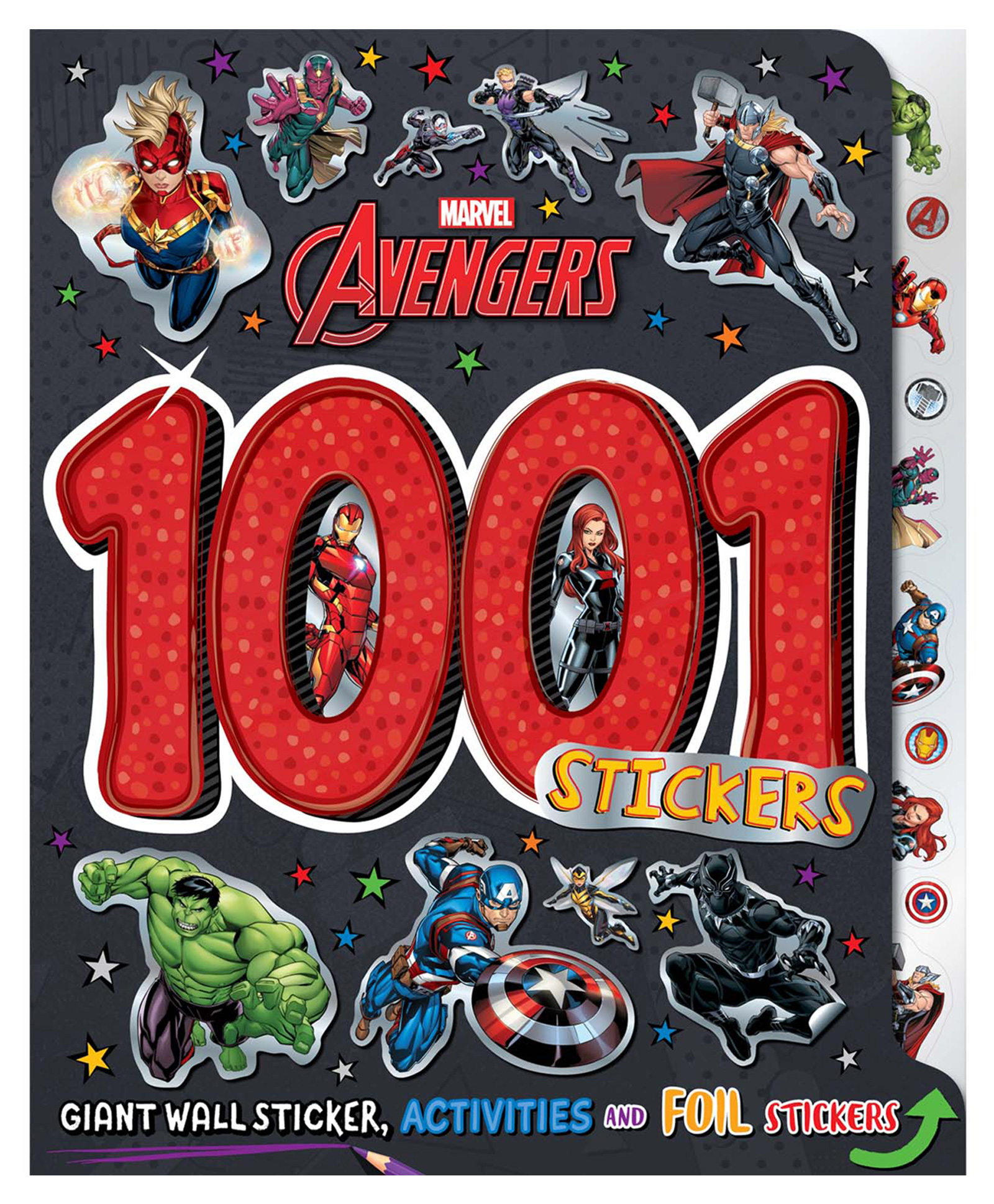 Marvel Avengers 1001 Stickers Book Sticker & Activity Avengers Books - English-image-30