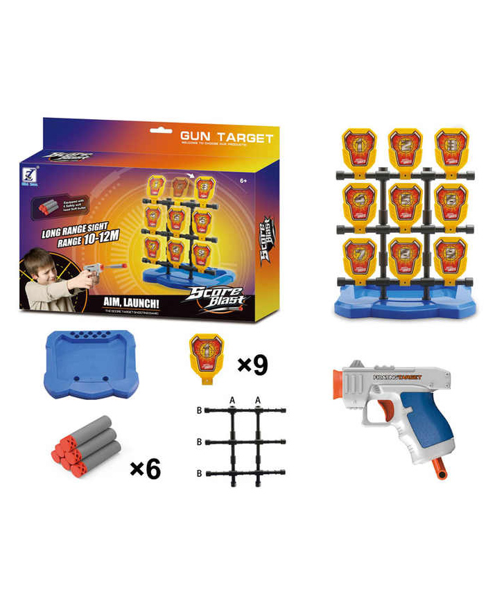 Sanjary Combined Target Set Shooting Score Blast Aim Launch Gun Target Game Toy - Color May Vary-image-11