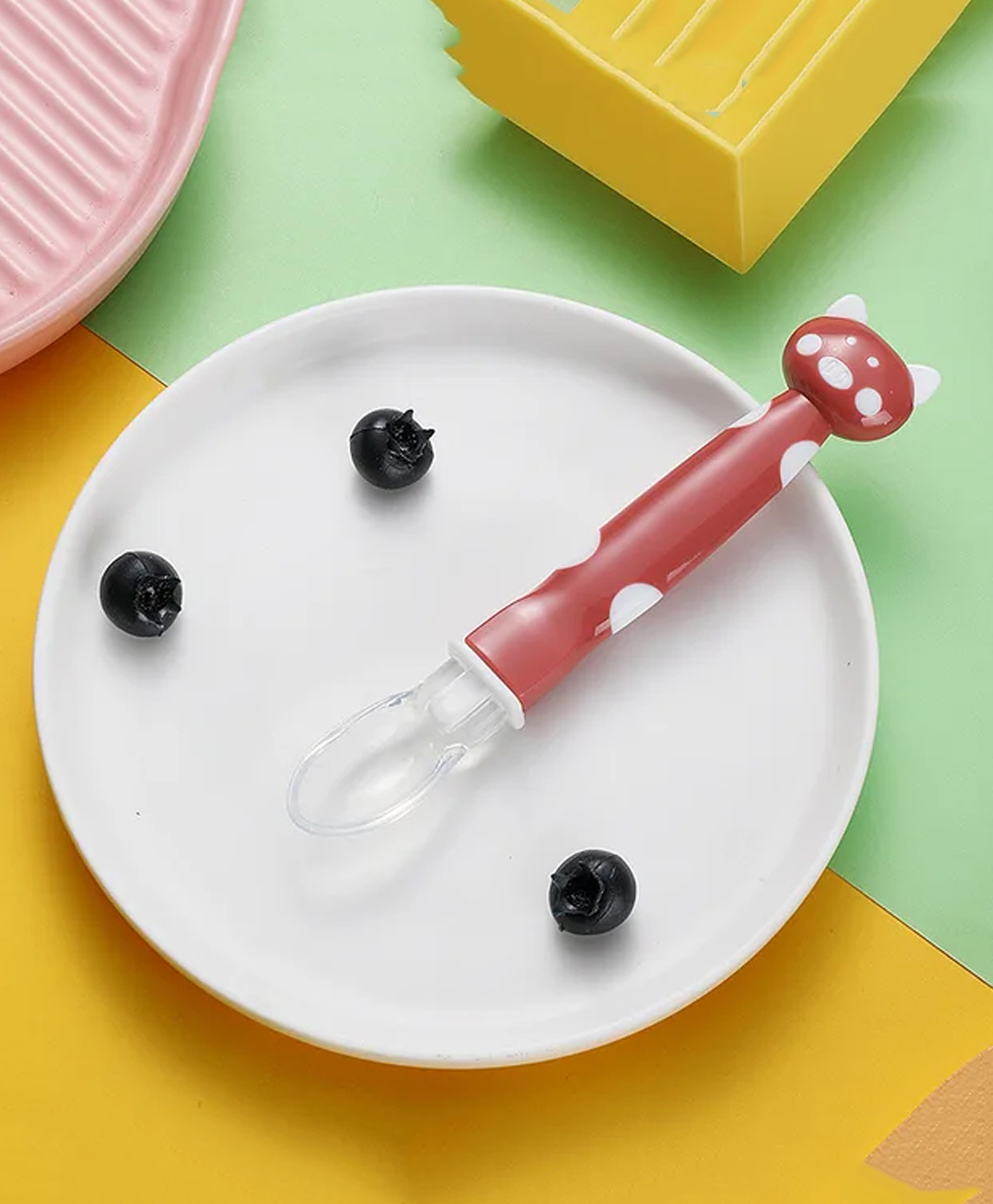 Domenico Baby Love Soft Tip Silicone Gel Spoon - Brown-image-35