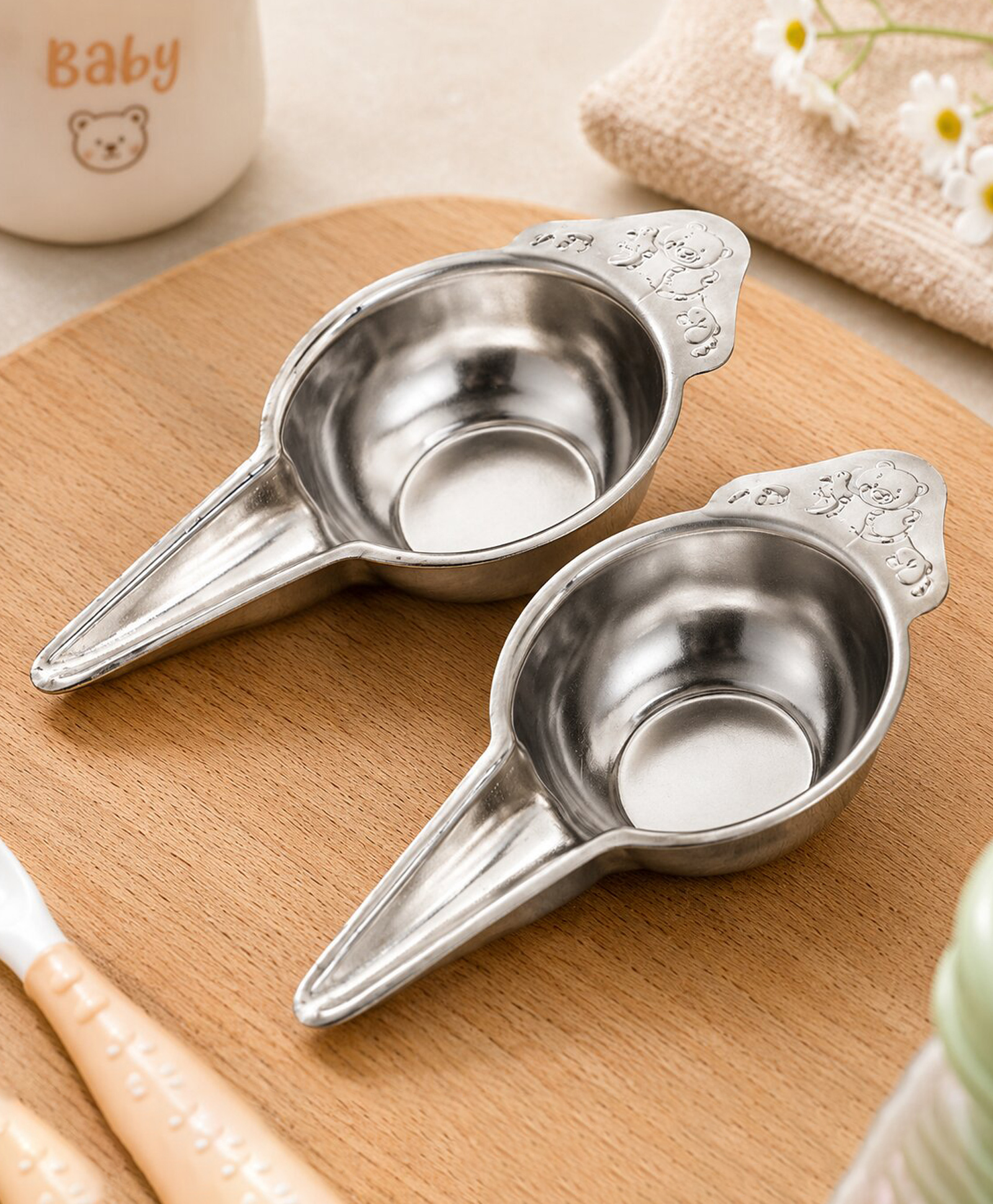 Adore Stainless Steel Baby Medicine Feeder/ Paladai/ Uggu Ginne/  Bondla/ Jhinook -10ml Each- Pack of 2-picture-26