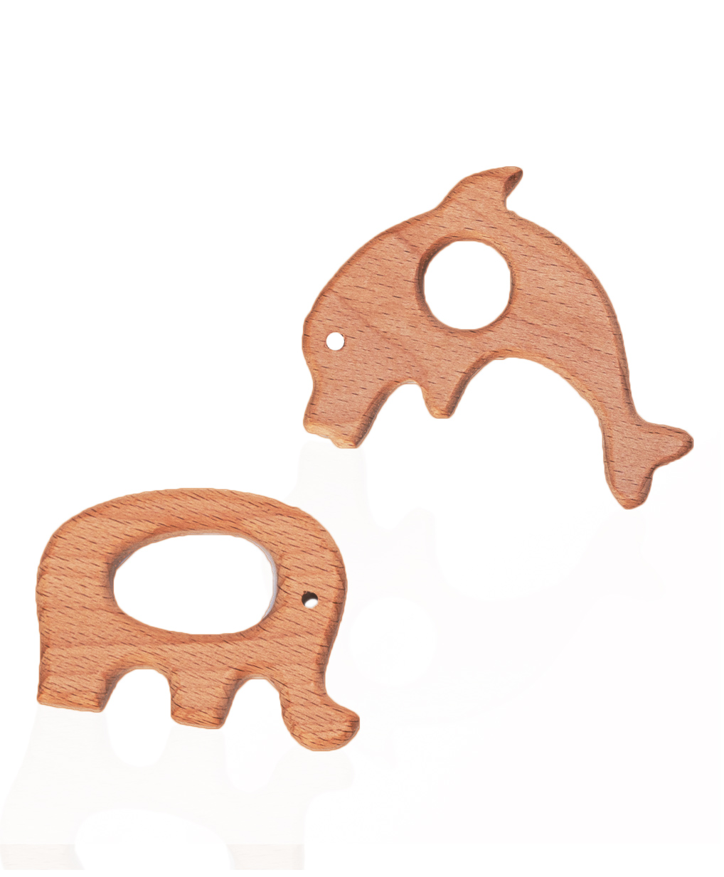 Adore Woo hoo! Baby Natural Steam Beech Wooden Teethers - Pack of 2-picture-11