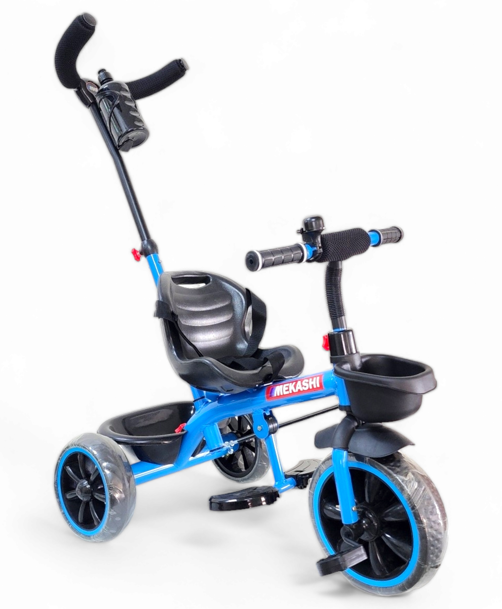 Mekashi Kids Tricycle with Eva Wheels & Parental handle - Blue-picture-23