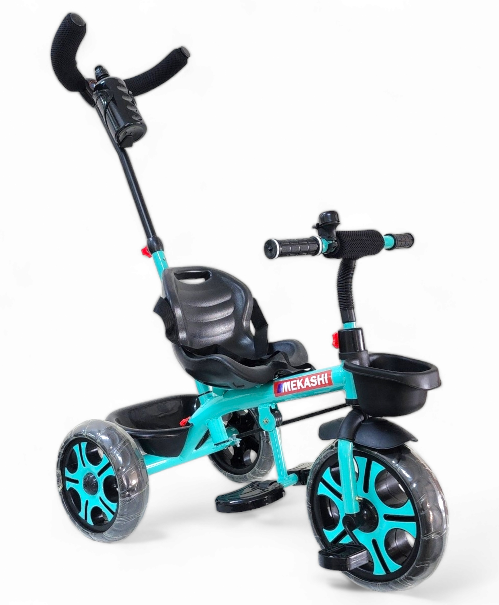 Mekashi Kids Tricycle with Eva Wheels & Parental Handle - Sea Green-picture-18