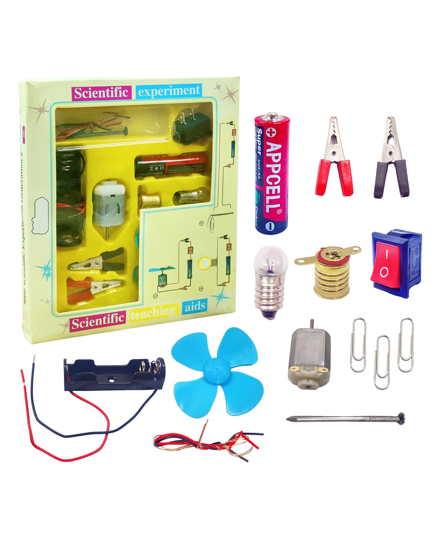 FunBlast Science Experiment Kit with Motor Fan Toy for Kids  Random Color-image-2