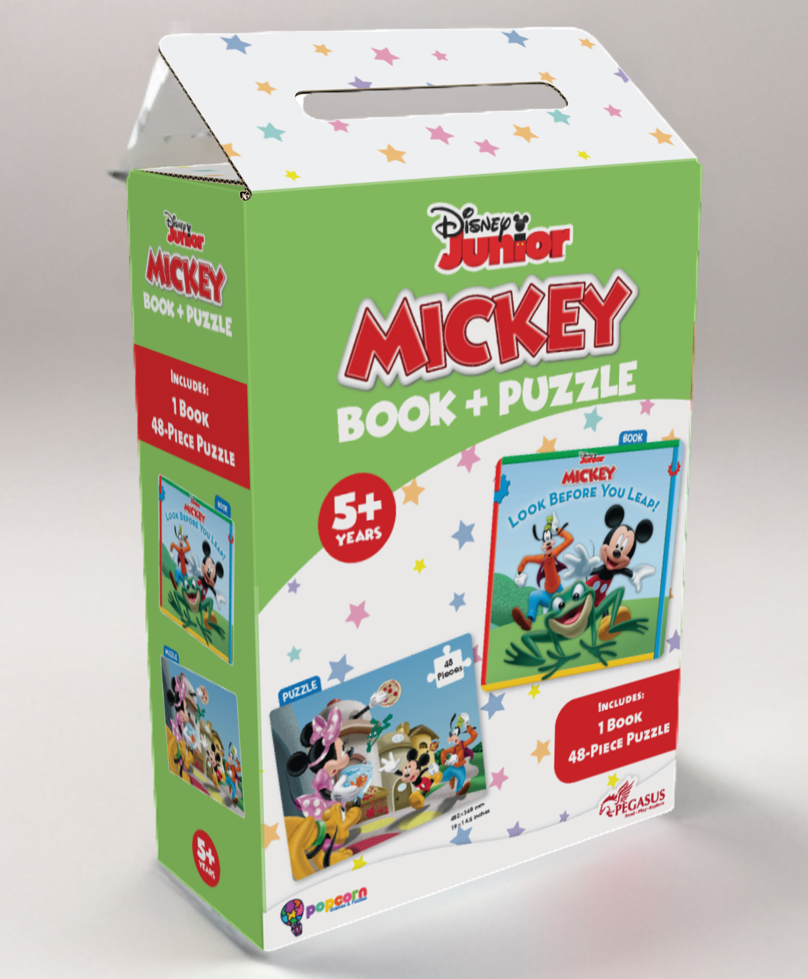 Popcorn Games Disney Junior Mickey Book & Puzzles for Kids 5 Years and Above - Look Before You Leap  1 Book & 48 Piece Puzzles-image-22
