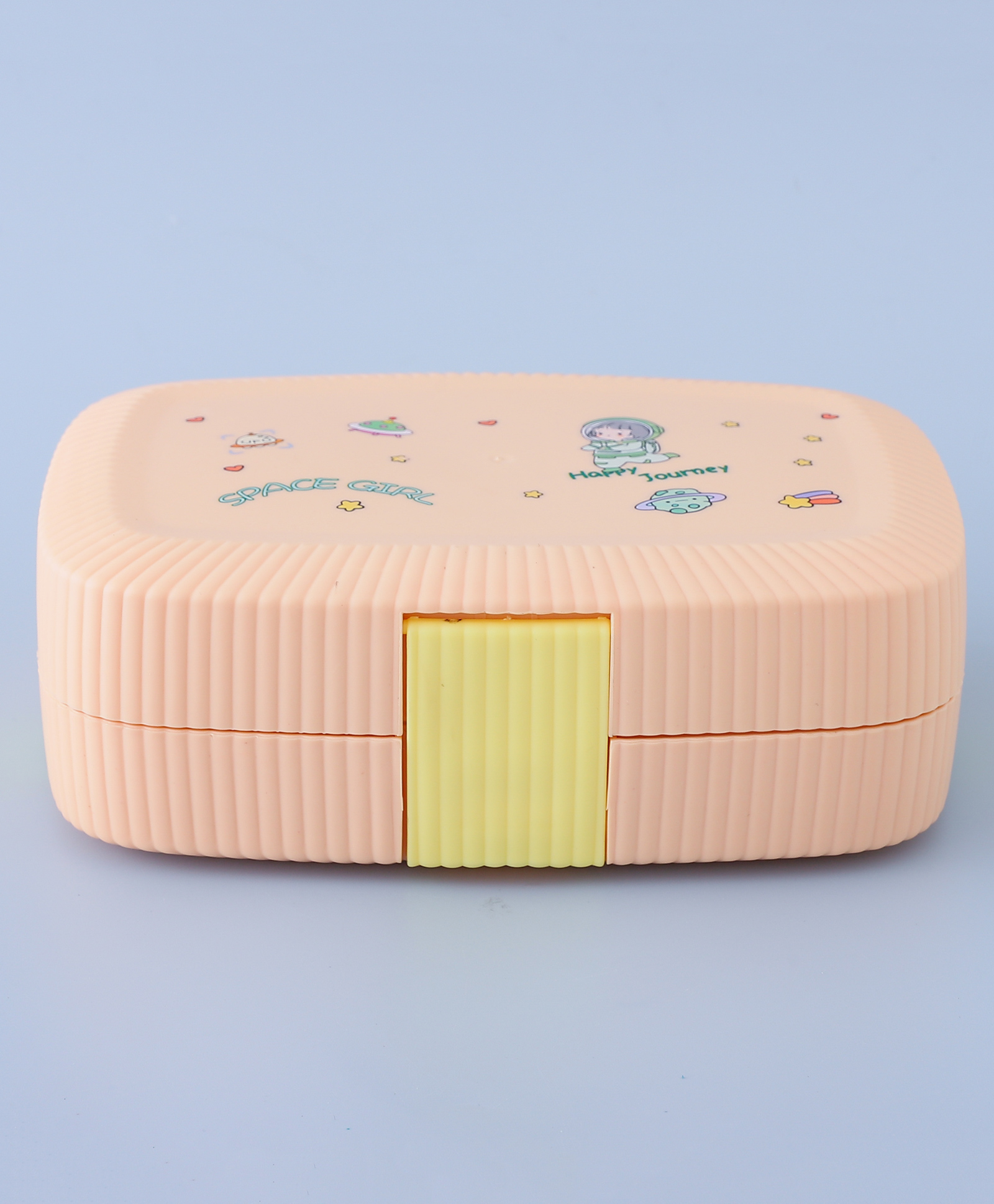 Lunch Box with Spoon Aladdin Print - Beige-image-26