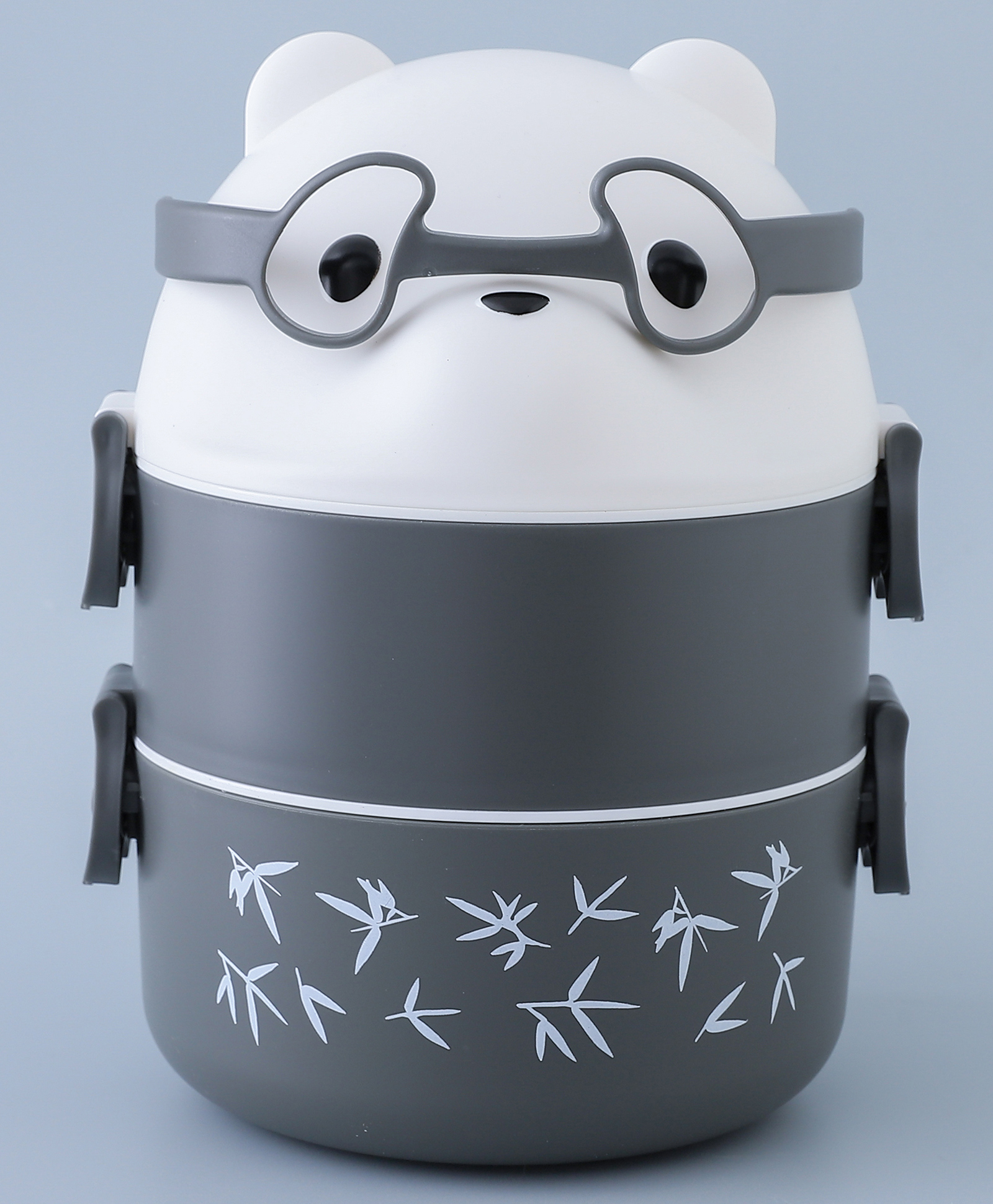 Panda Shaped Dual Container Lunch Box - Grey-image-46