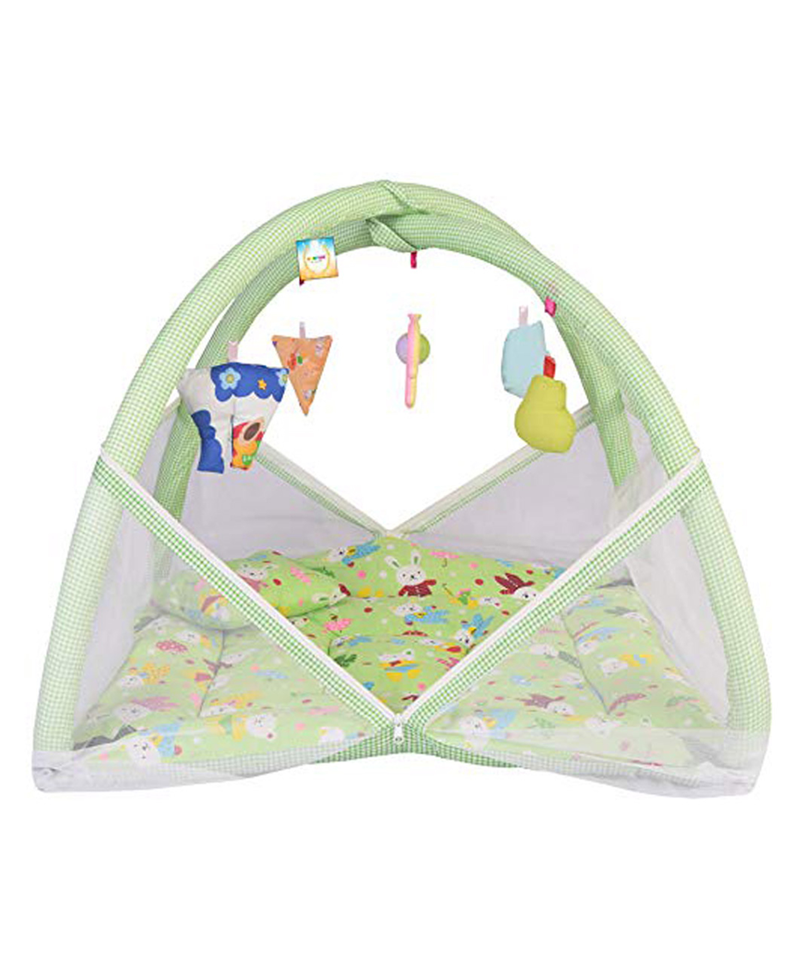 Kwitchy Baby Bedding Set New Born Bed Mattress with Mosquito Net - Green-picture-44
