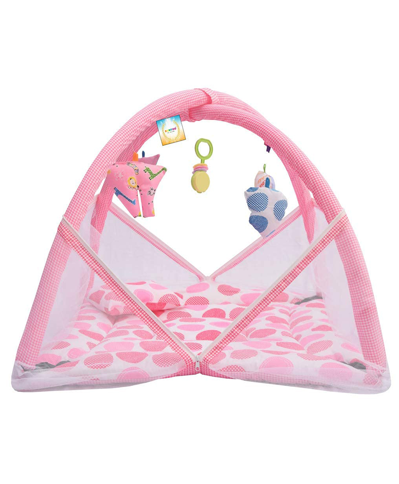 Kwitchy Baby Bedding Set New Born Bed Mattress with Mosquito Net -  Pink-picture-23