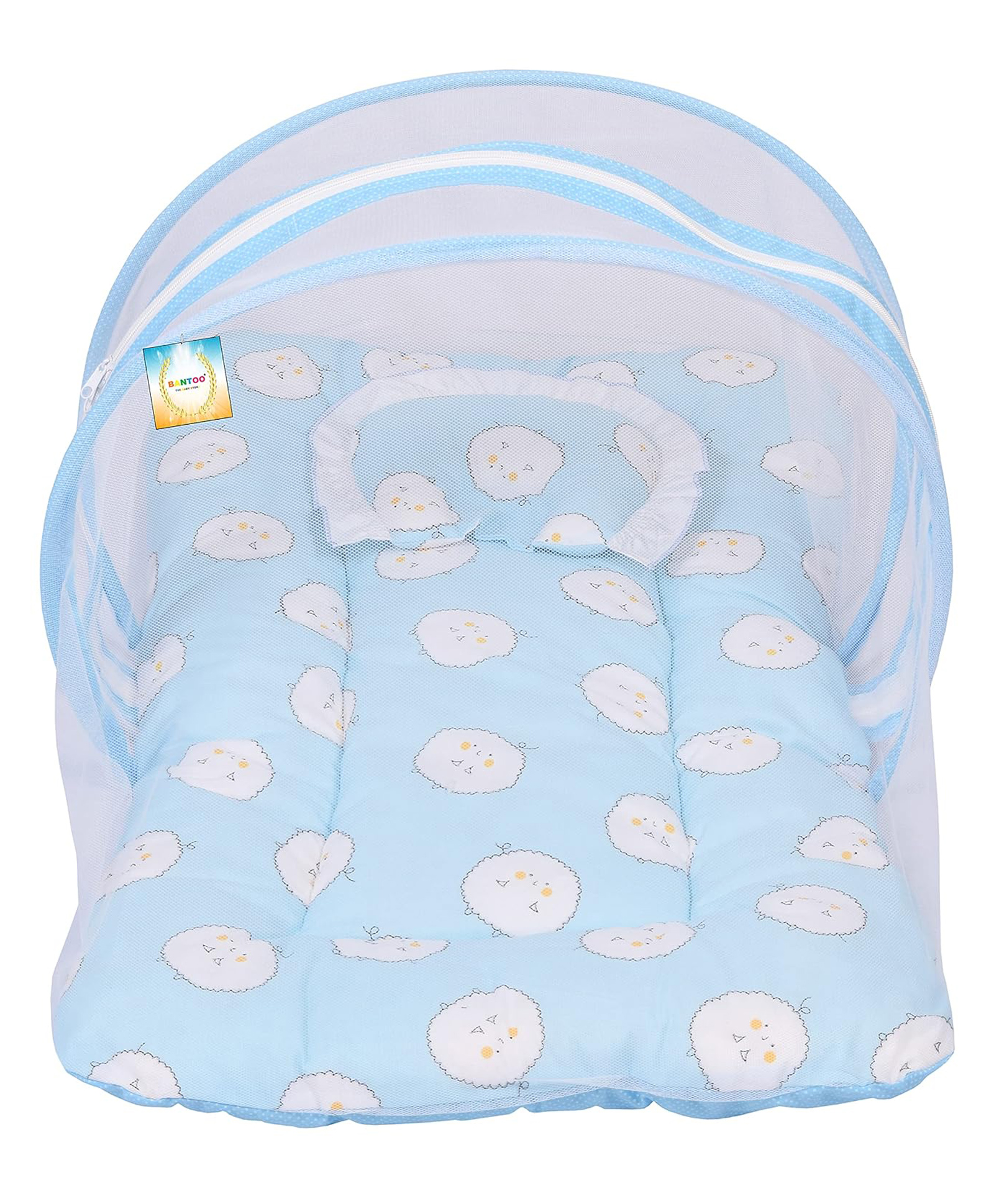 Kwitchy Baby Bedding for New Born Mattress with Mosquito Net -Blue-picture-39