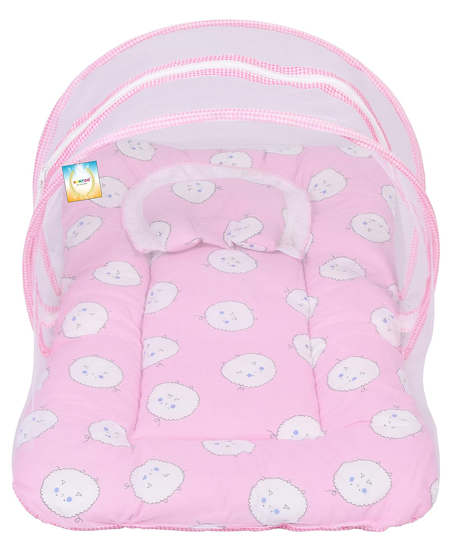Kwitchy Baby Bedding for New Born Mattress with Mosquito Net -Pink-picture-41