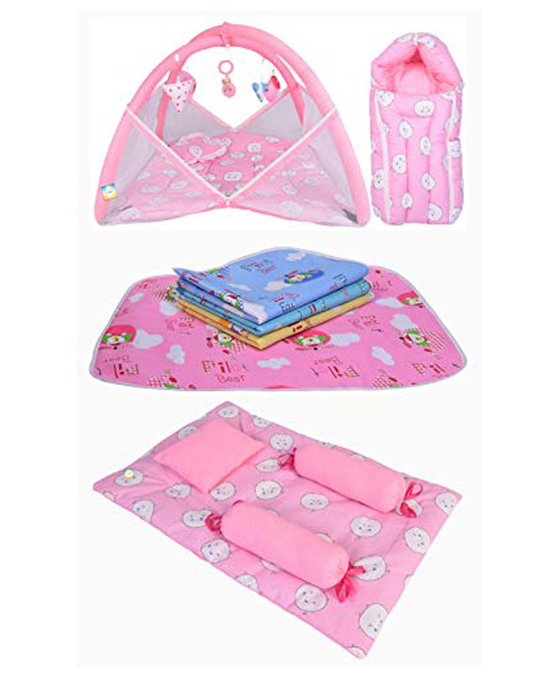 Kwitchy Baby Complete Sleeping Essentials All in One Bedding Combo Set -  Pink-picture-8
