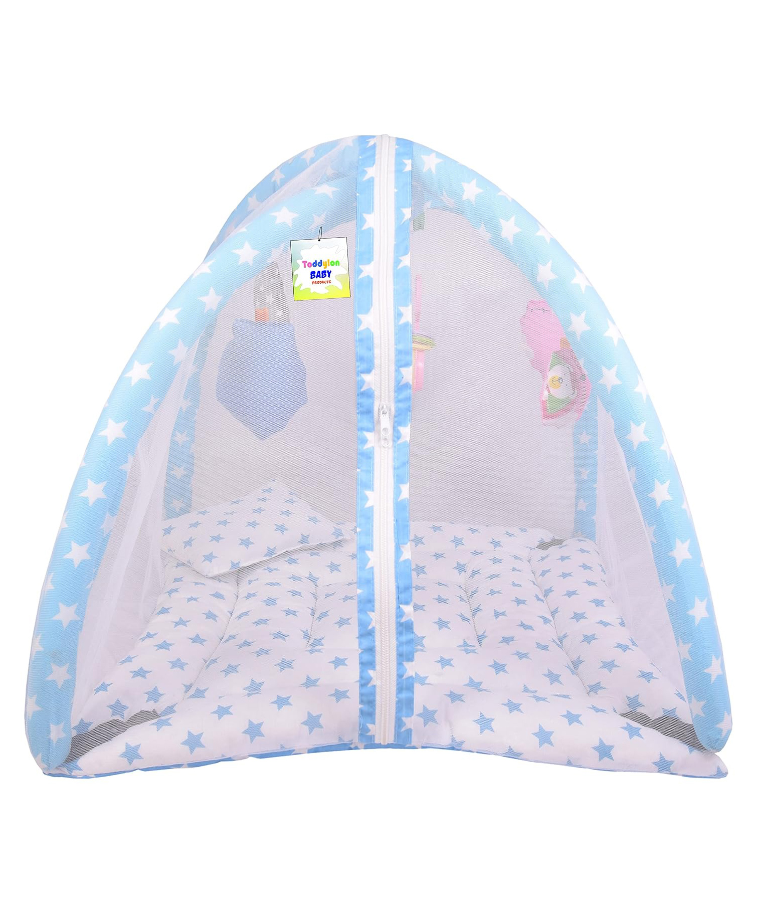Toddylon Baby Bedding Set New Born Play Gym Bed - Blue-picture-42