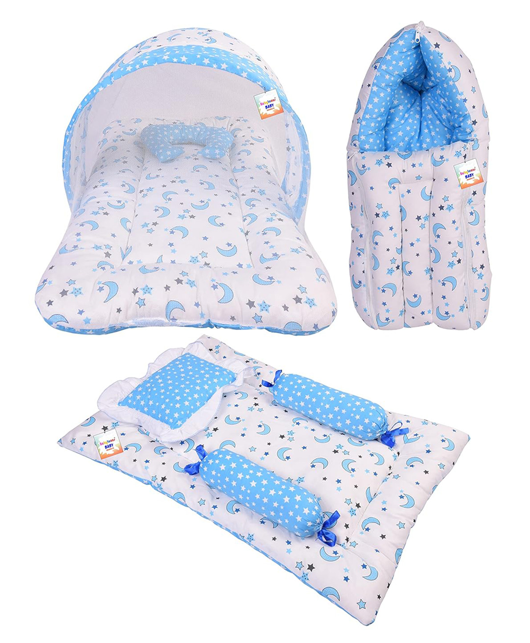 Toddylon Baby Bedding Set Combo for New Born Sleeping Products -  Blue-picture-33