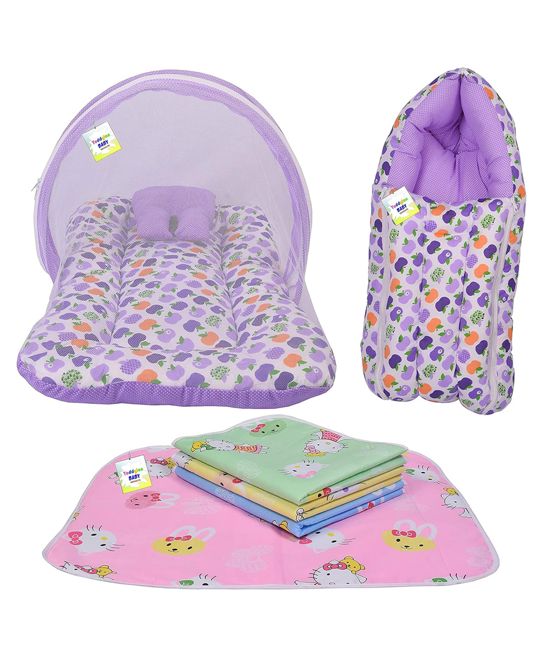 Toddylon Baby Sleeping Products New Born Bedding Set - Purple-picture-22