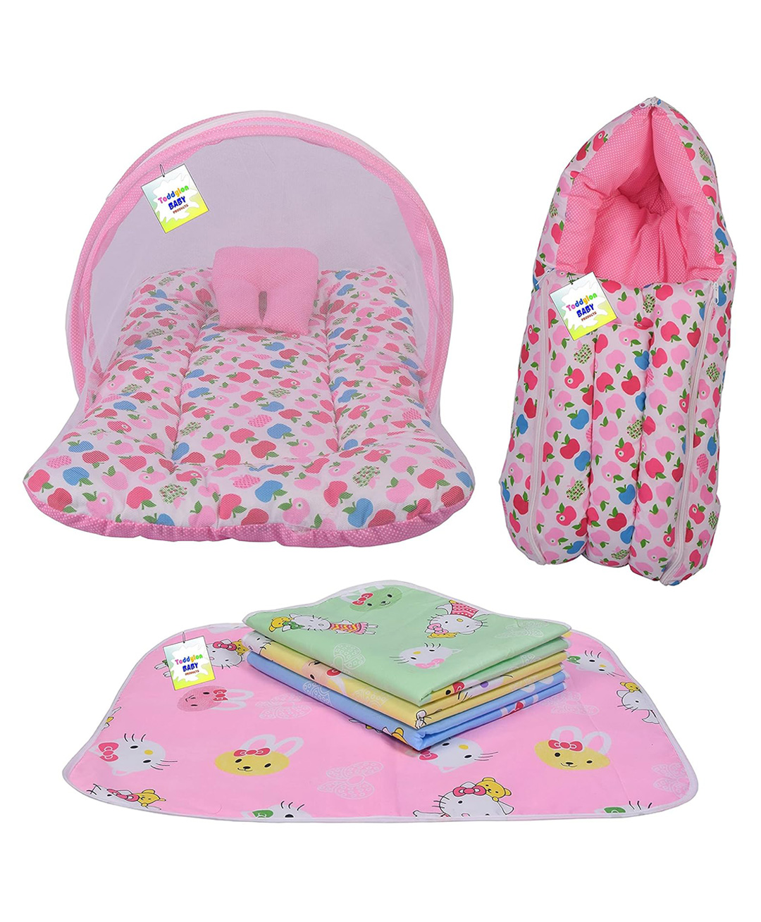Toddylon Baby Sleeping Products New Born Bedding Set - Pink-picture-24