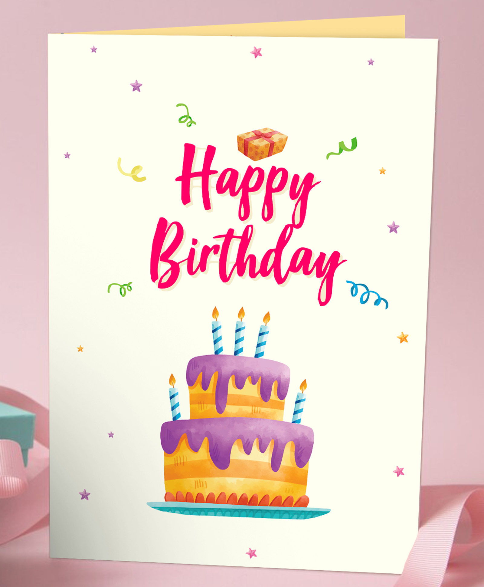 ZYOZI Greeting Cards For Birthday  Happy Birthday Cards For Girls Boys Pack Of 2-picture-2
