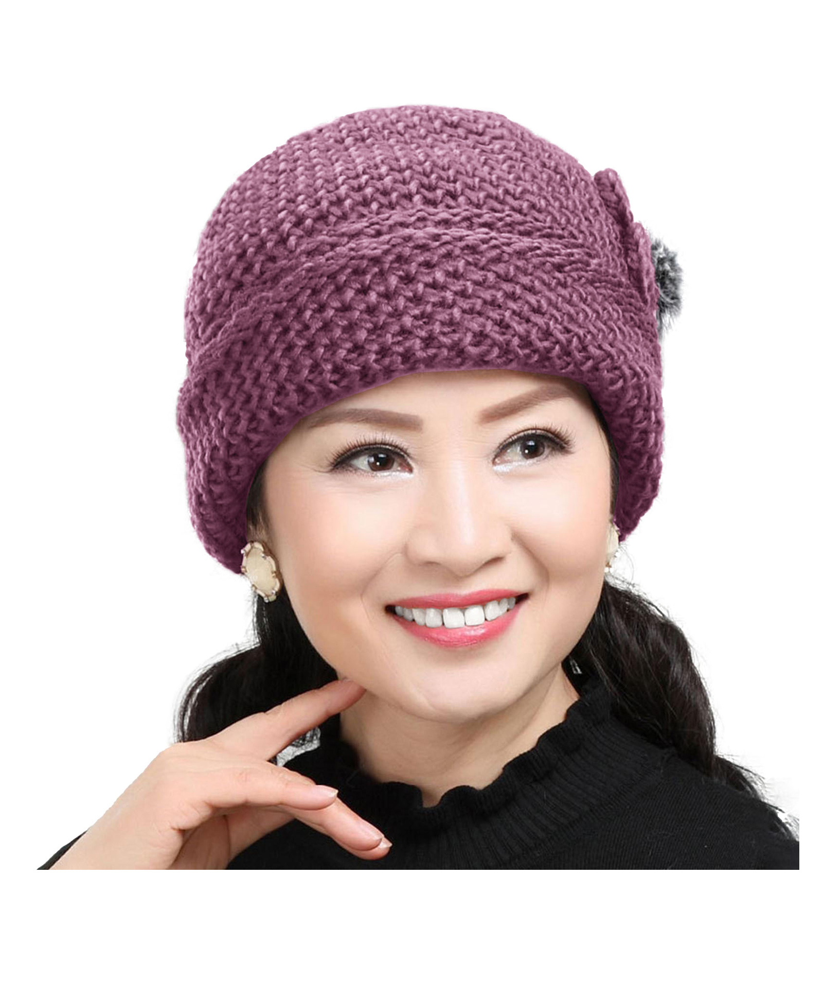 SYGA Woolen Hat - Purple-picture-13