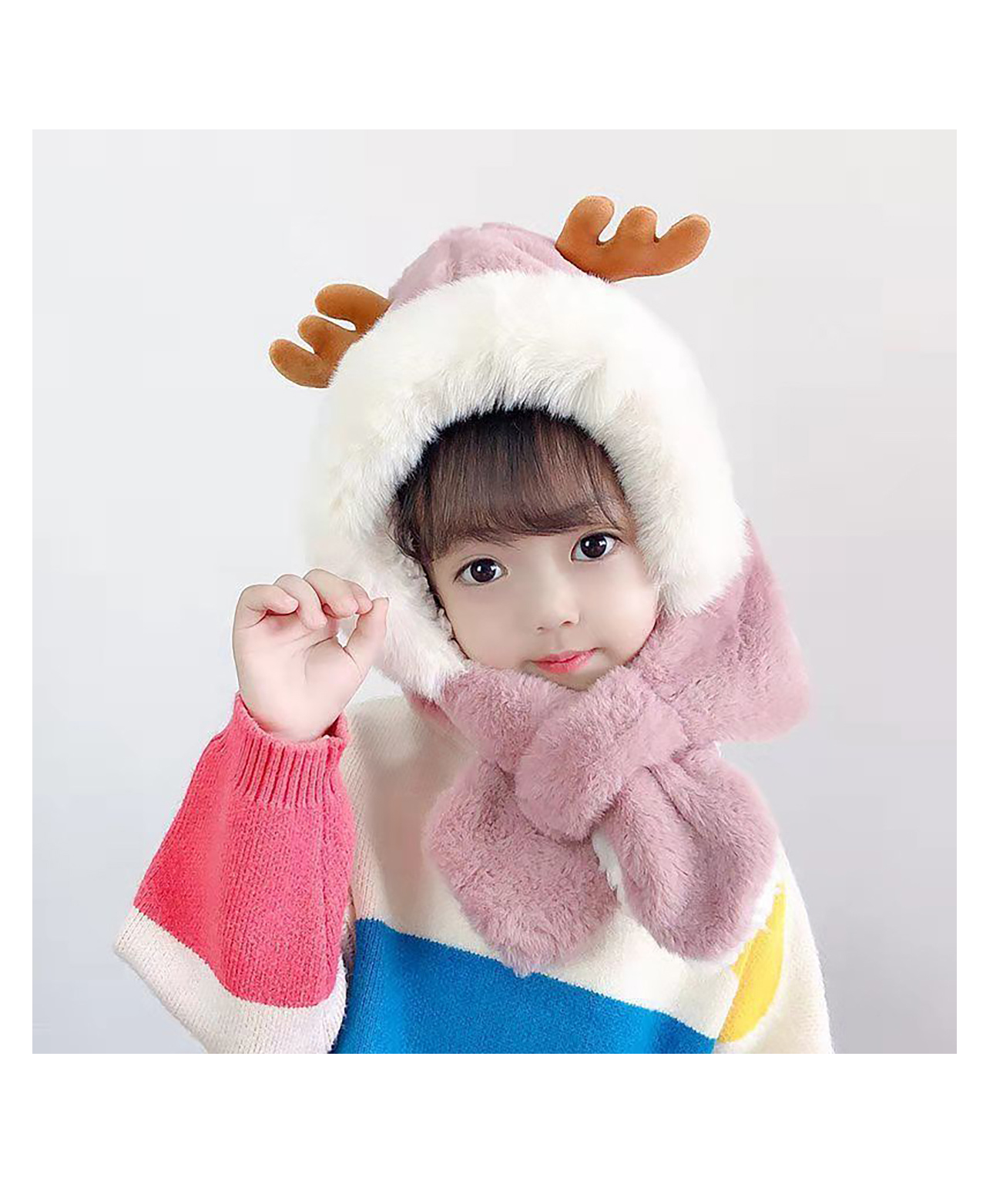 SYGA Baby Winter Beanie Hat Animal Shaped Pink - Diameter 12cm-picture-28
