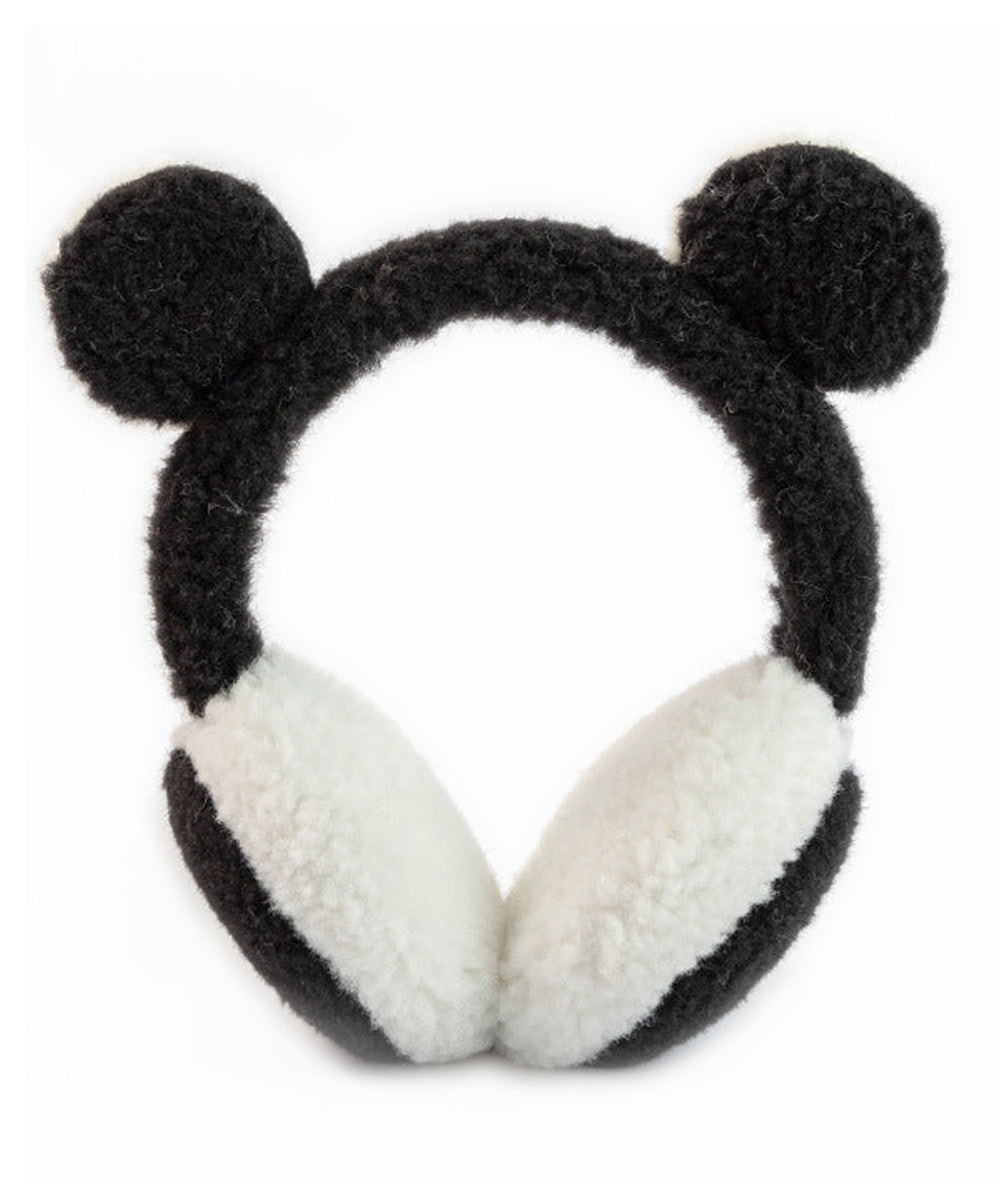 SYGA Children's Cold Protection Soft Earmuffs Black Lovely Panda Style Earmuffs Free Size-image-40