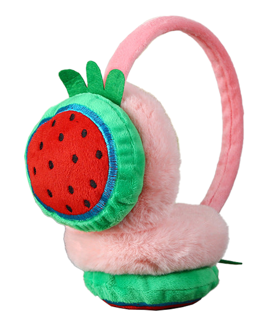 SYGA Winter Fashion Cute Plush Earmuffs Watermelon Cartoon Design Free Size-picture-17