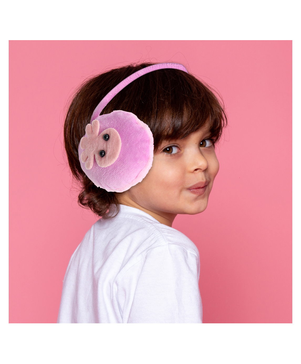 SYGA Children's Fashion Winter Purple Cute Cartoon Design Cold Protection Plush Velvet Earmuffs Free Size-image-20