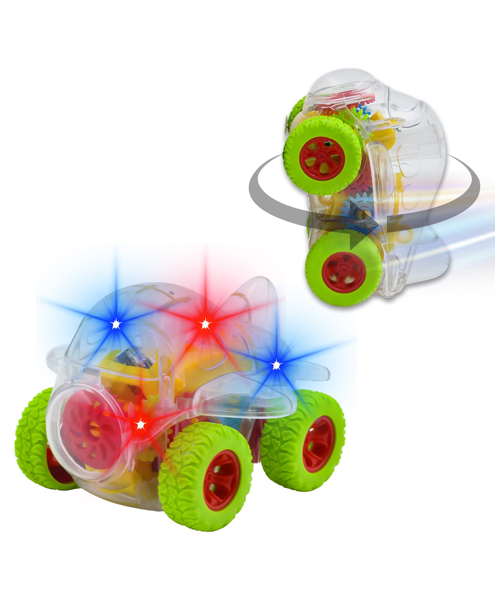 WISHKEY Plastic Gear Airplane Toy for Kids, Push and Go Toy Airplane with Lights, Friction Powered Vehicle Toy for Kids, Unique Gear Design, Multicolor, (Pack of 2)-image-28