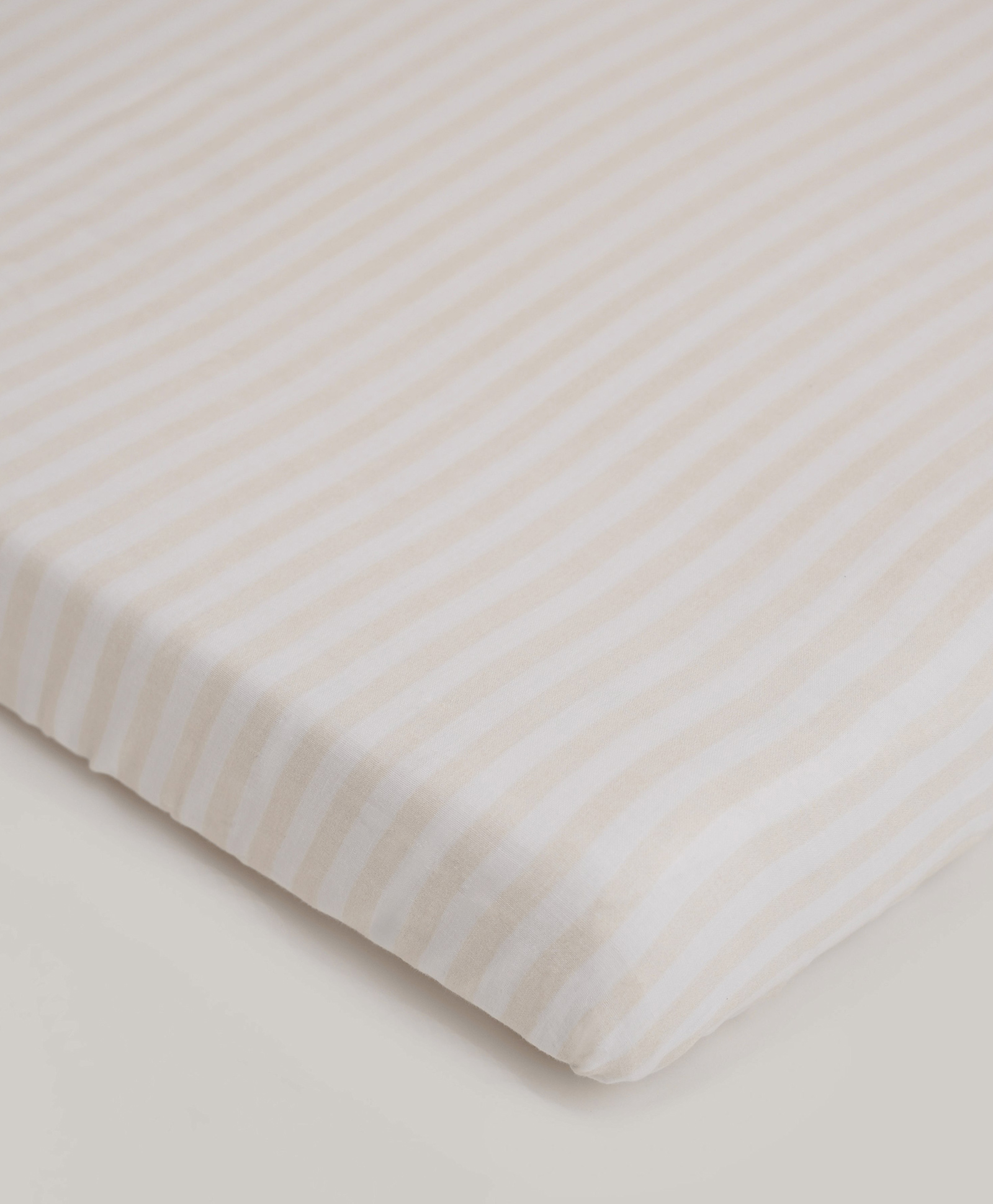 Baby Jalebi Beige & White Fitted Cot Sheet-image-5
