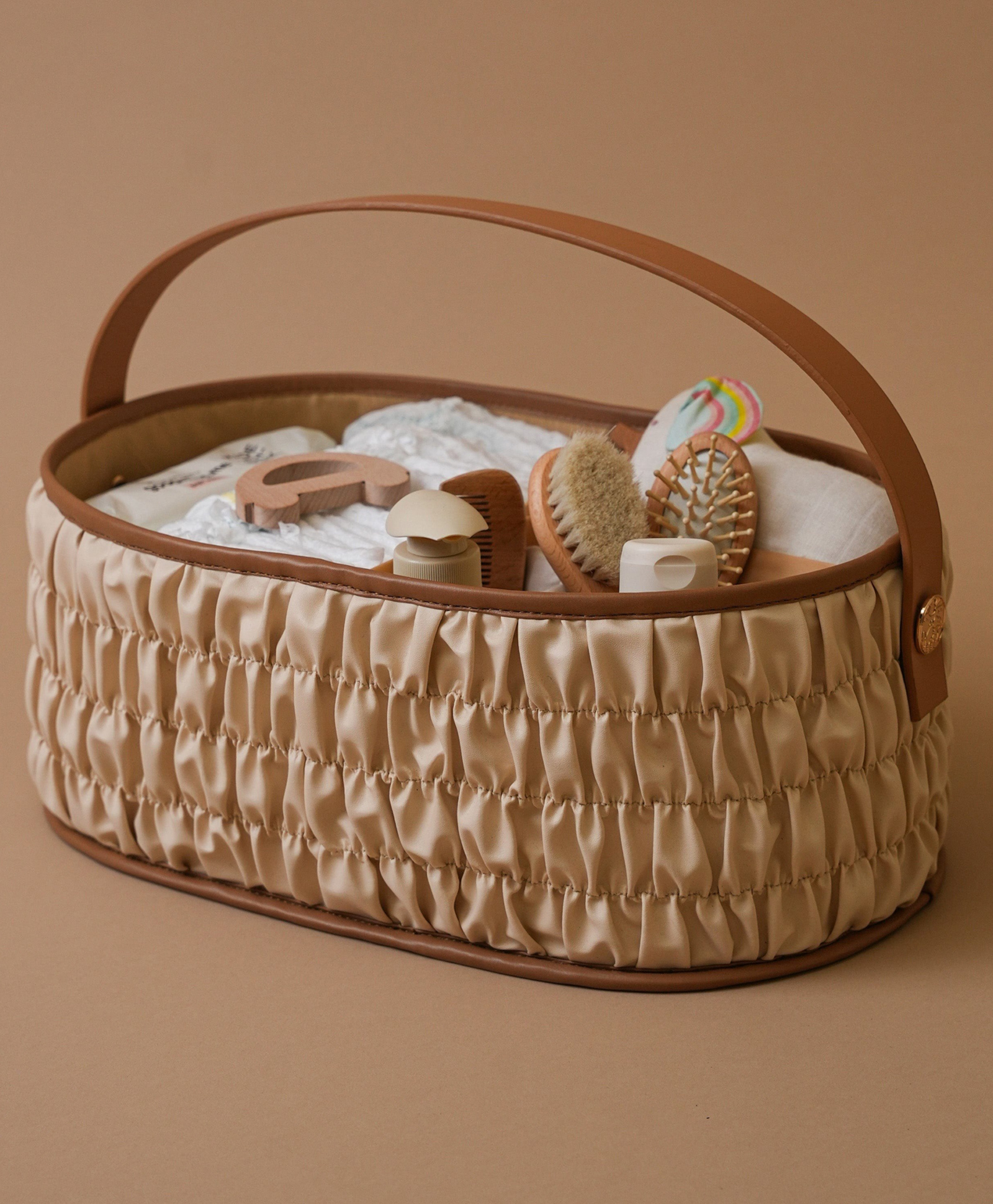 Baby Jalebi The Dune Diaper Caddy - Brown