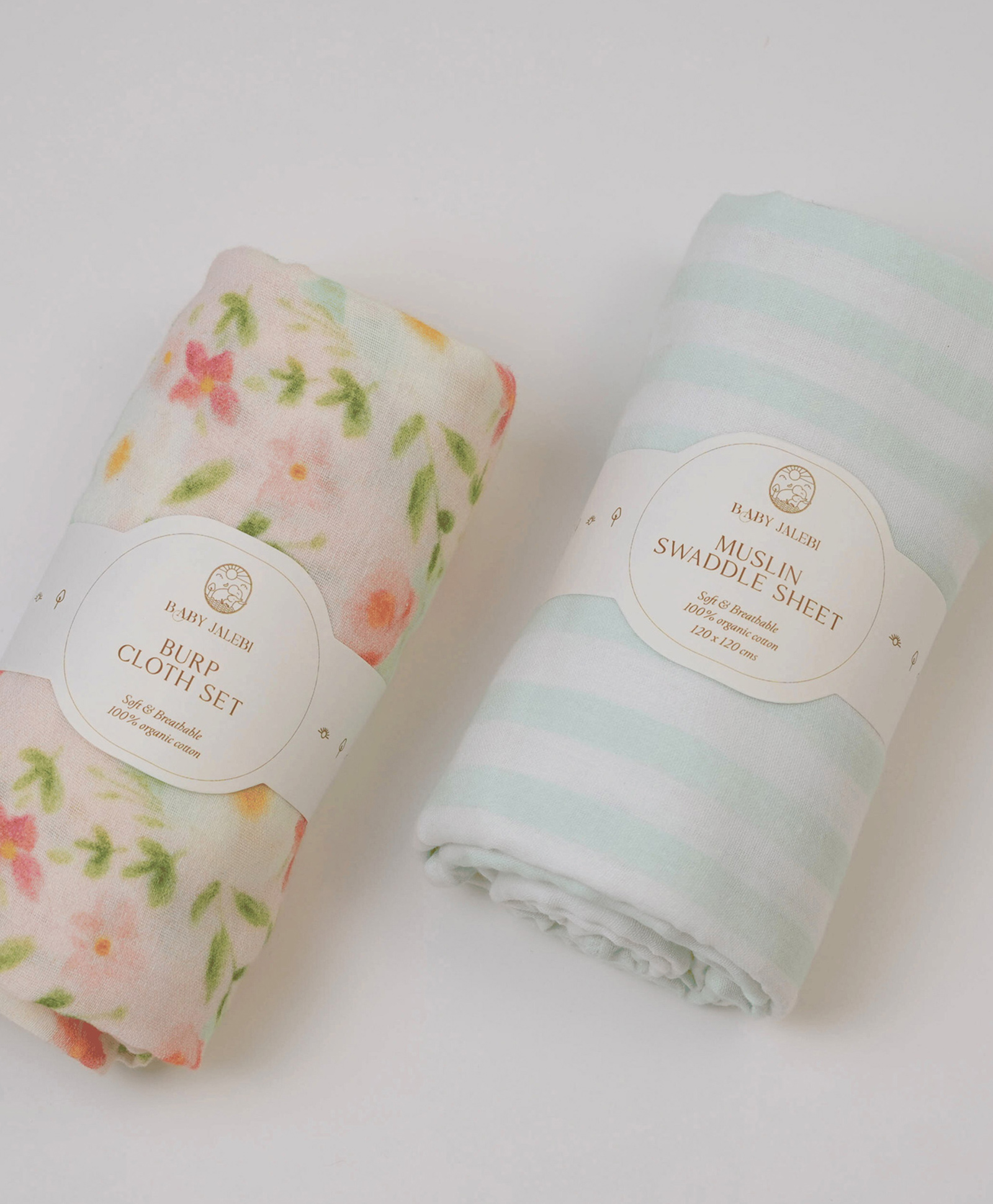 Baby Jalebi Sayuri Organic Muslin Swaddle Set Set of 2-picture-28