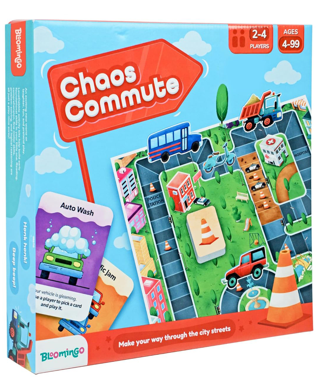 LoveDabble Chaos Commute Board Game Multicolor - 31 Pieces-image-8