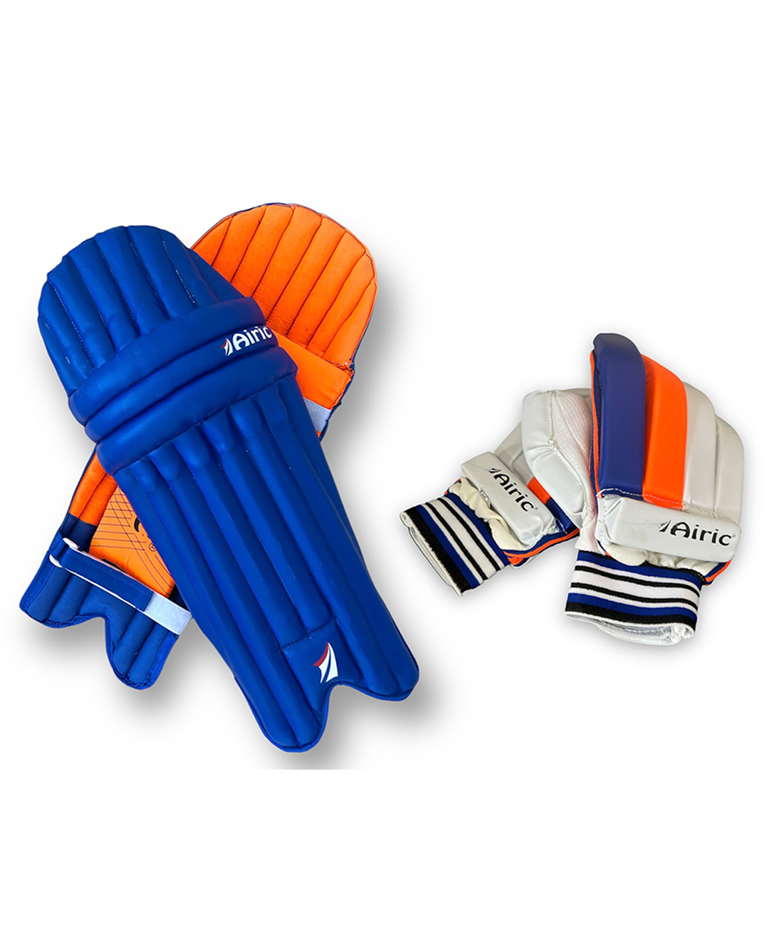 Airic Premium Leg guard and Right Handed Batting Gloves For Boys (Age 8 to 12 yrs) Cricket Kit-image-6