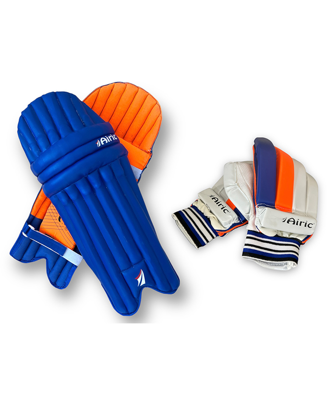 Airic Premium Leg guards and Right handed Batting Gloves For Youth (Age 12 to 15 yrs) Cricket Kit-image-7