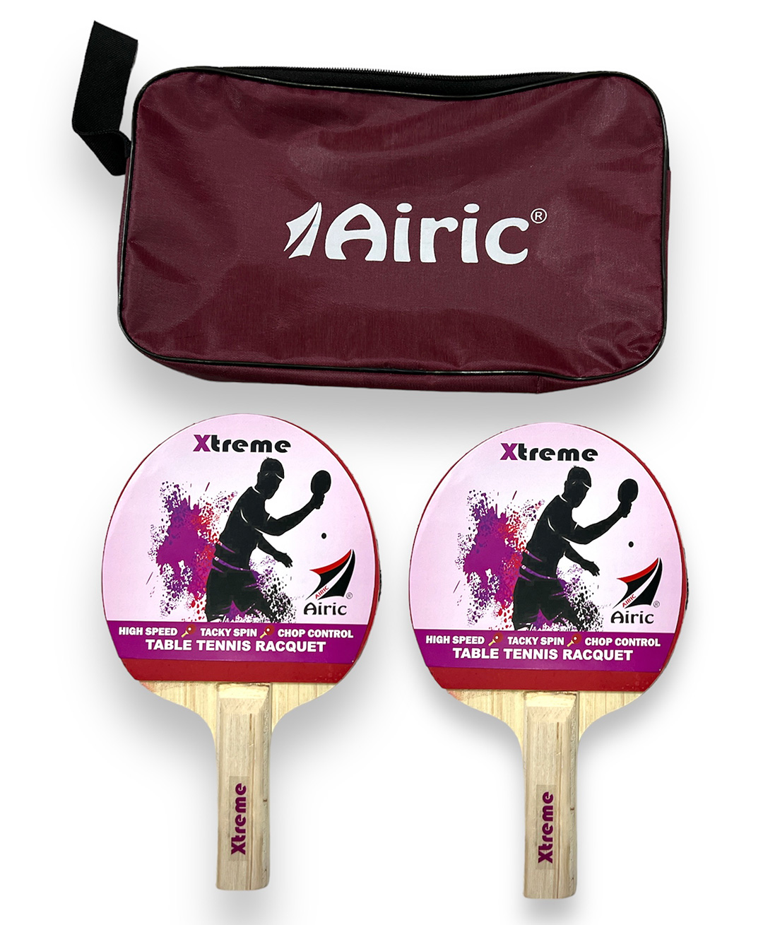 Airic Durable Xtreme 1 Star with cover Multicolor Table Tennis Racquet (Pack of: 2, 160 g)-picture-21