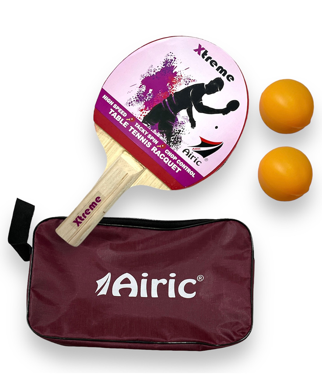 Airic Xtreme 1 Star Racquet with 2 balls and cover Table Tennis Kit-picture-15