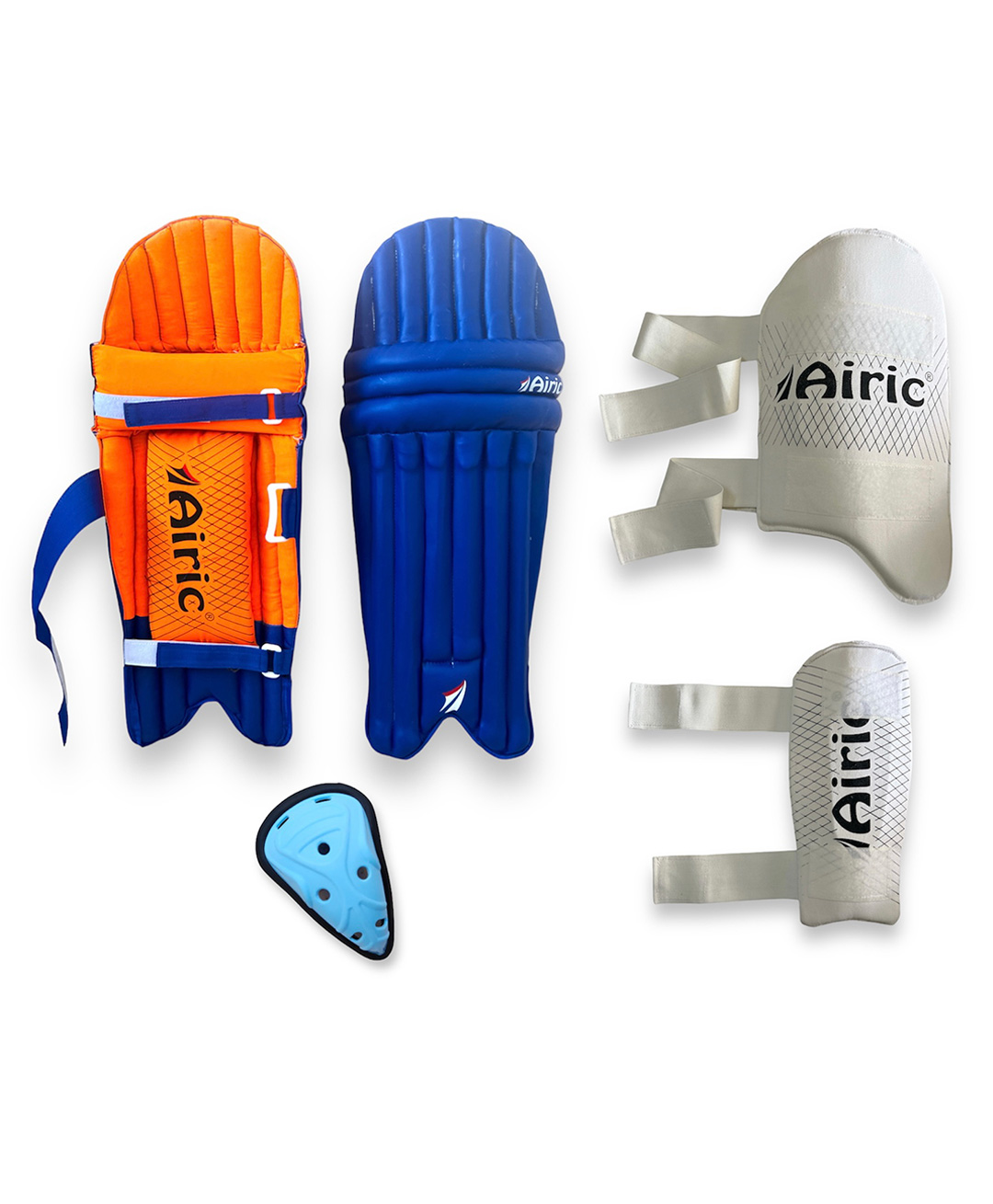 Airic Premium Leg Guard, Groin Guard, Arm & Thigh Cricket Guard Combo-picture-18