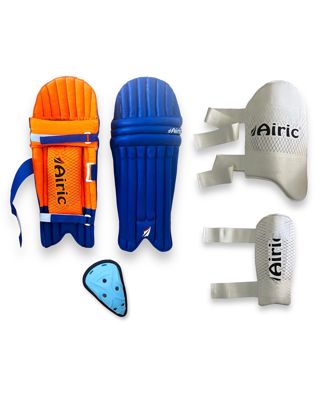 Airic Premium Leg Guard Groin Guard Arm & Thigh Cricket Guard Combo-picture-19