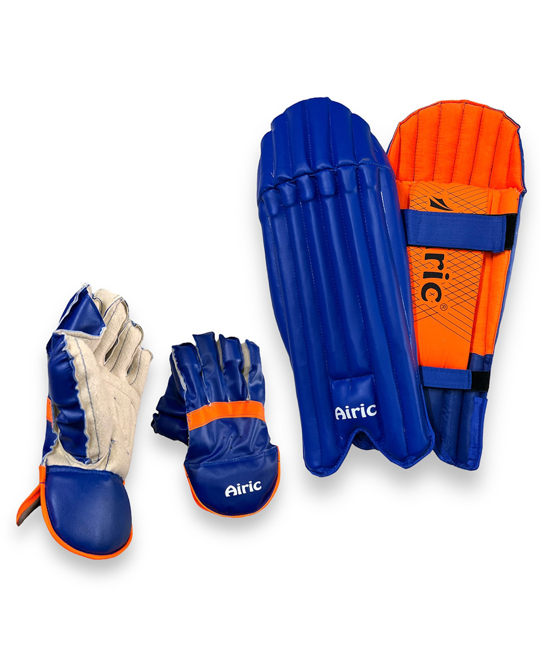 Airic Durable & Stylish Wicket Keeping Leg Guard & Gloves Cricket Kit-picture-9