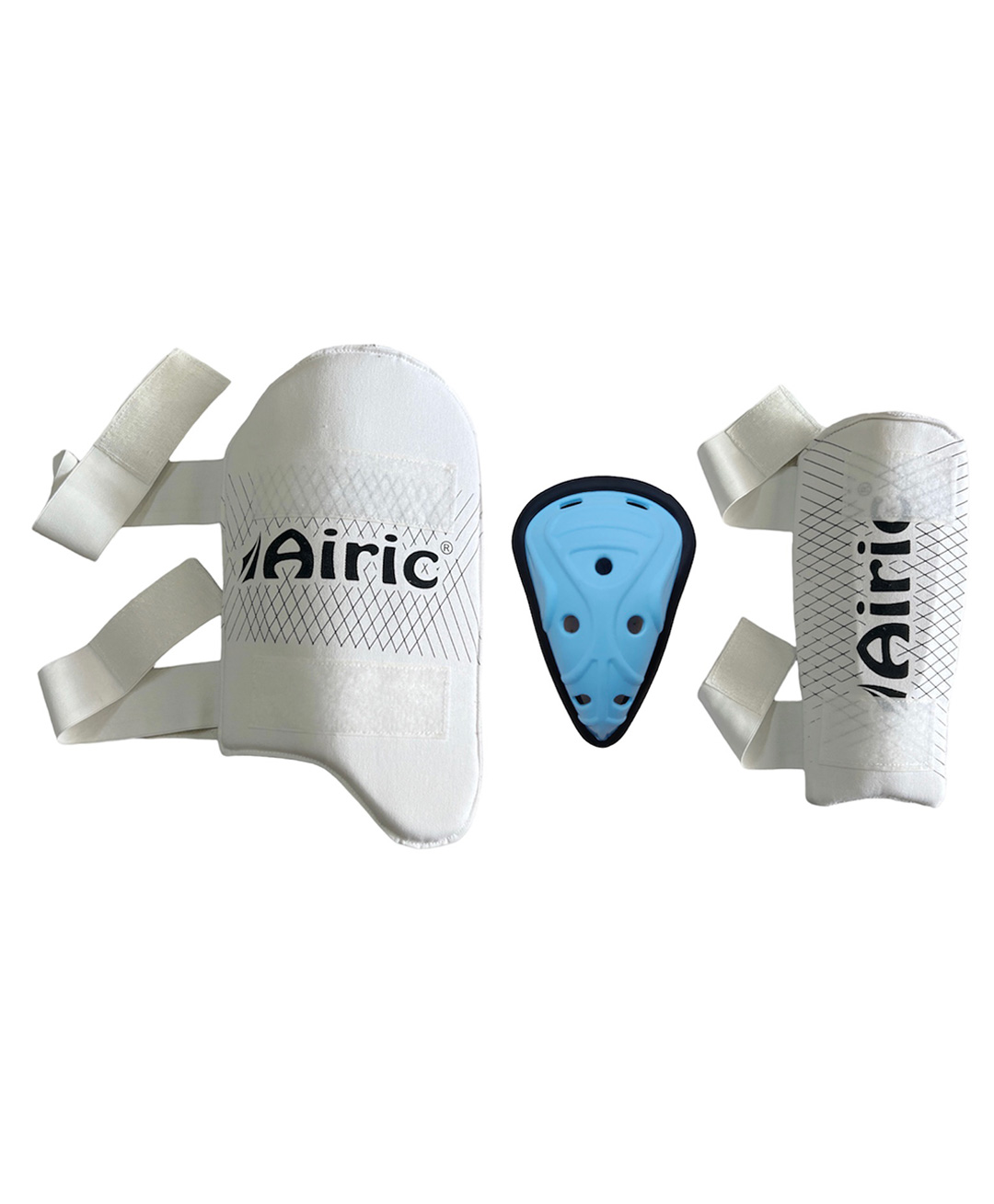 Airic Solid Groin Guard Arm & Thigh with Towel on Back Cricket Guard Combo-picture-23