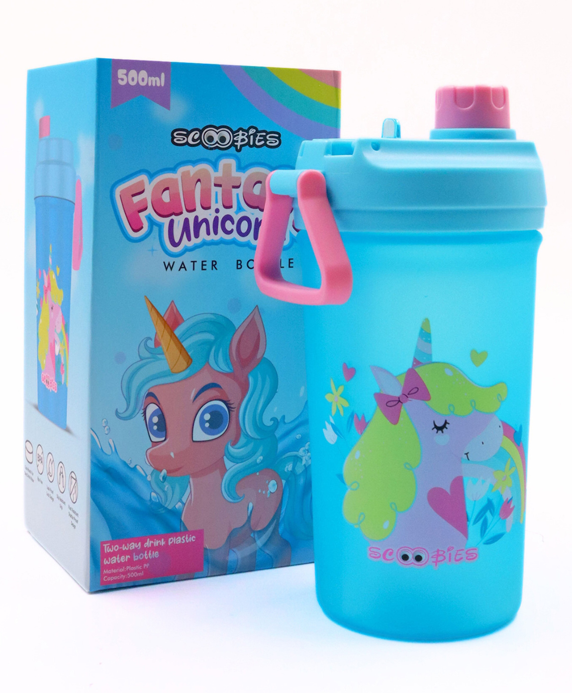 Scoobies Fantasy Unicorn Water Bottle - 500ML-picture-16