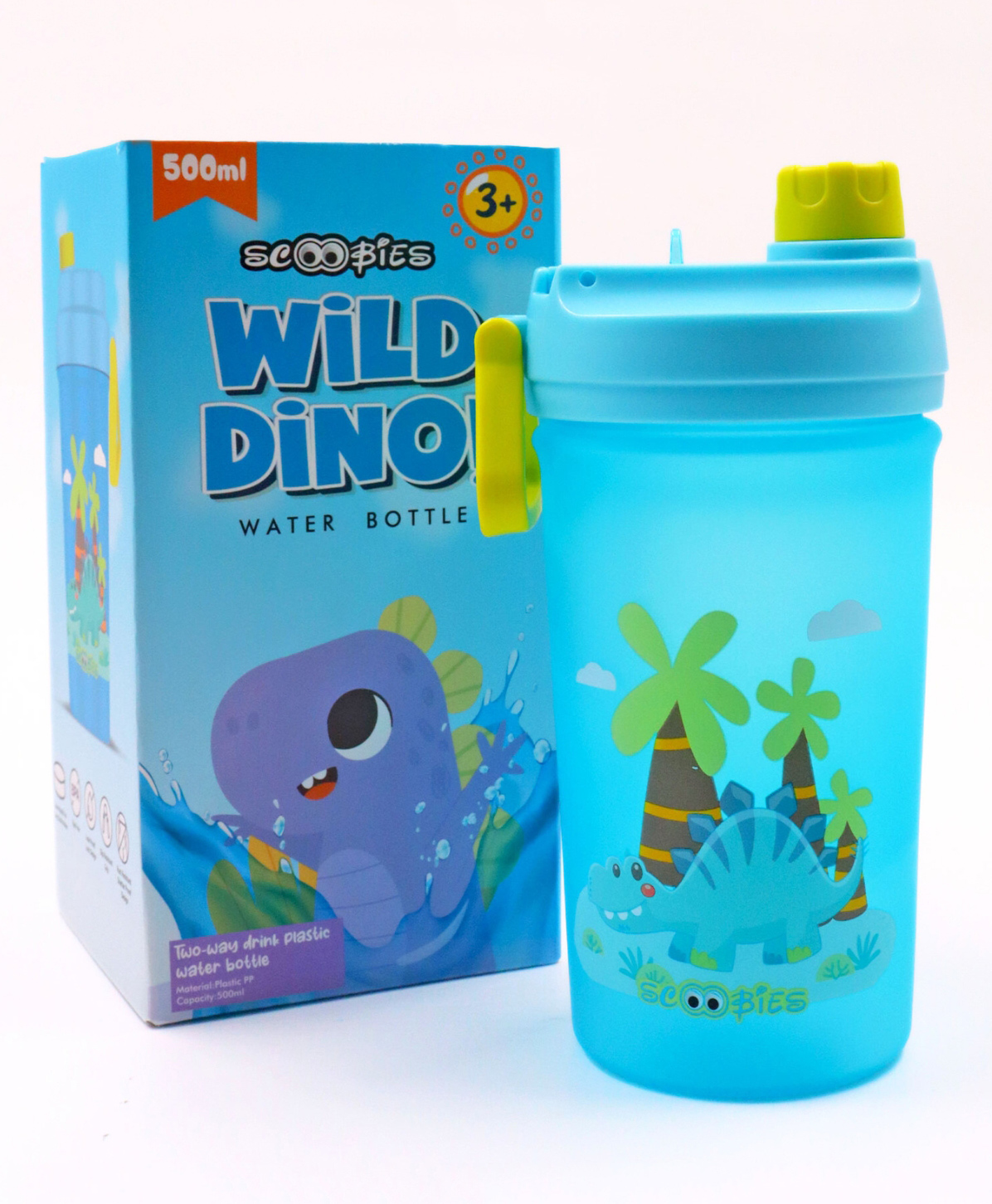 Scoobies Wild Dino Water Bottle - 500ML-image-6