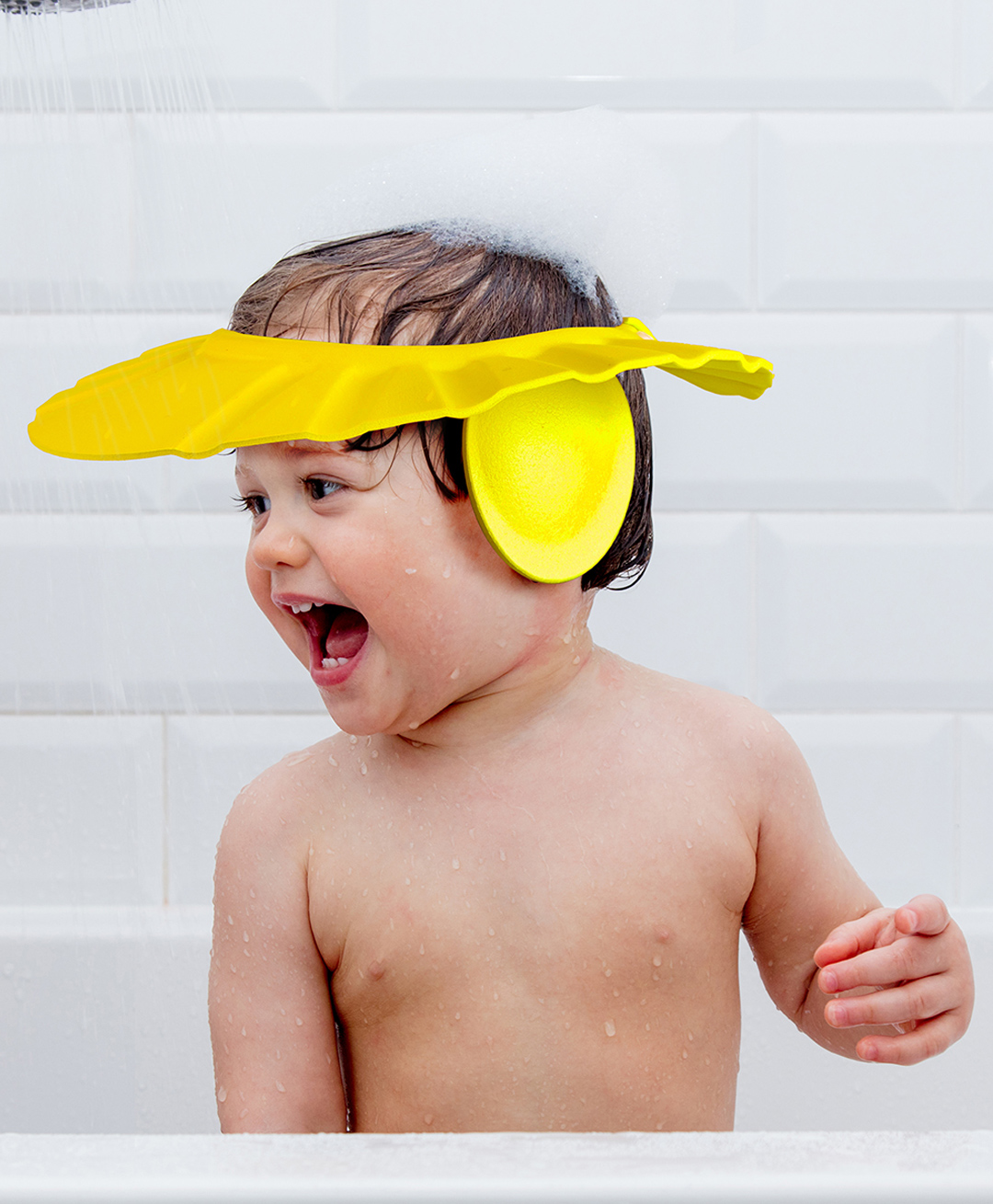 Baby Moo No Tears Safe Adjustable Bathing Shower Cap - Yellow-picture-30