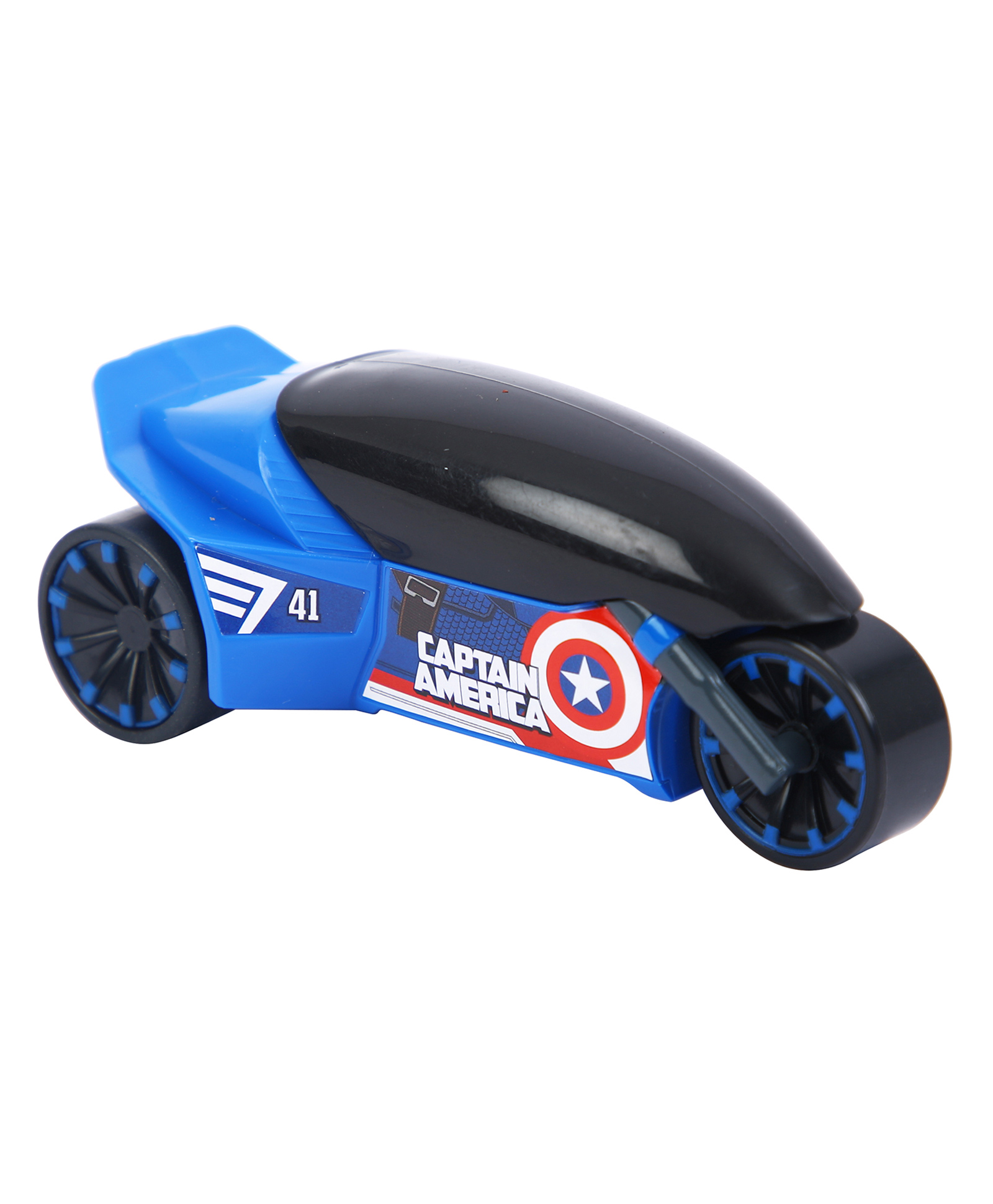 Marvel Pull Back Rider Bike Captain America - Blue-image-13