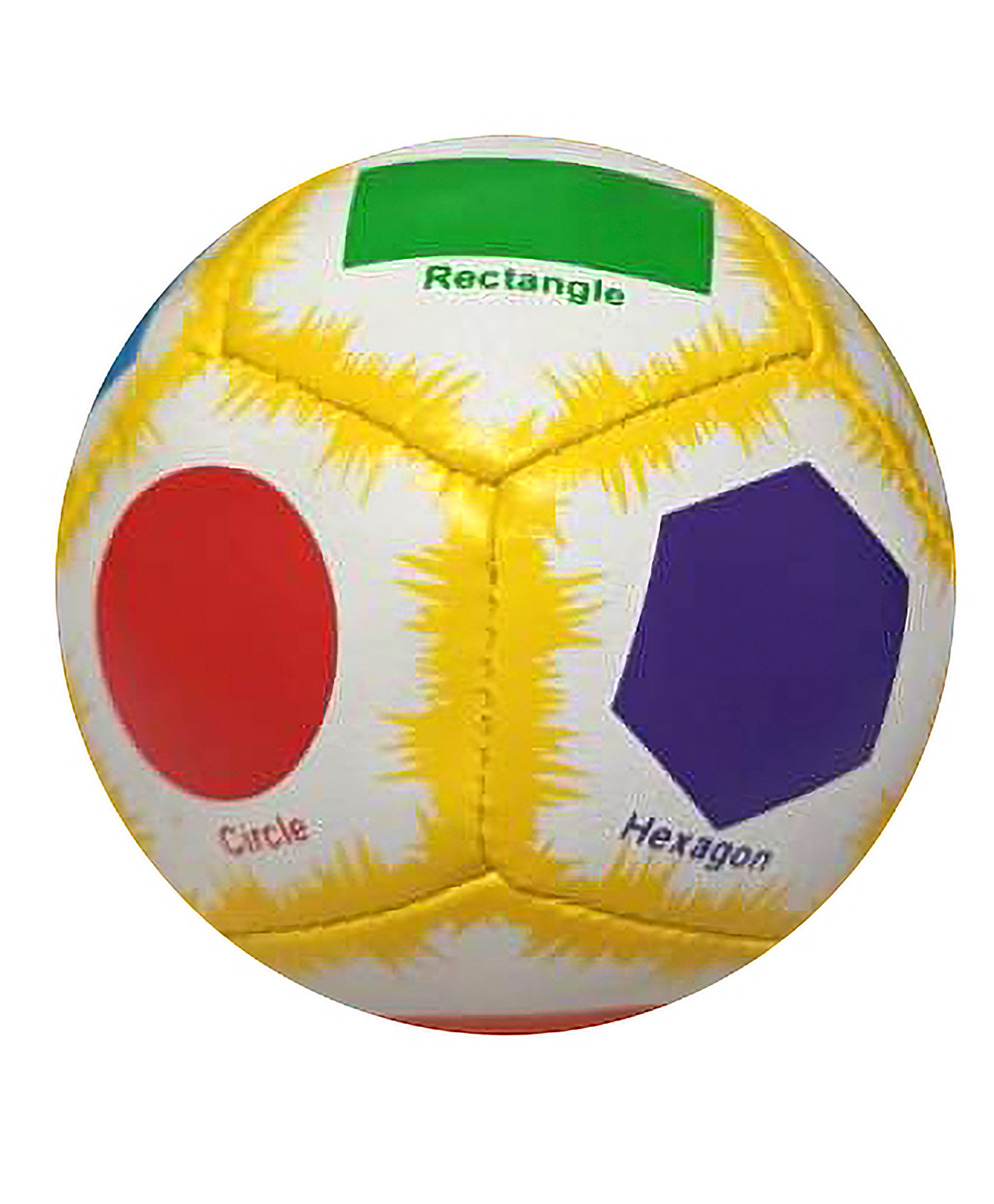 Actonn Soft Kids Soft Football Yellow Grass Print-Shapes- Red Stripe-11 Cm-Multicolour-image-42