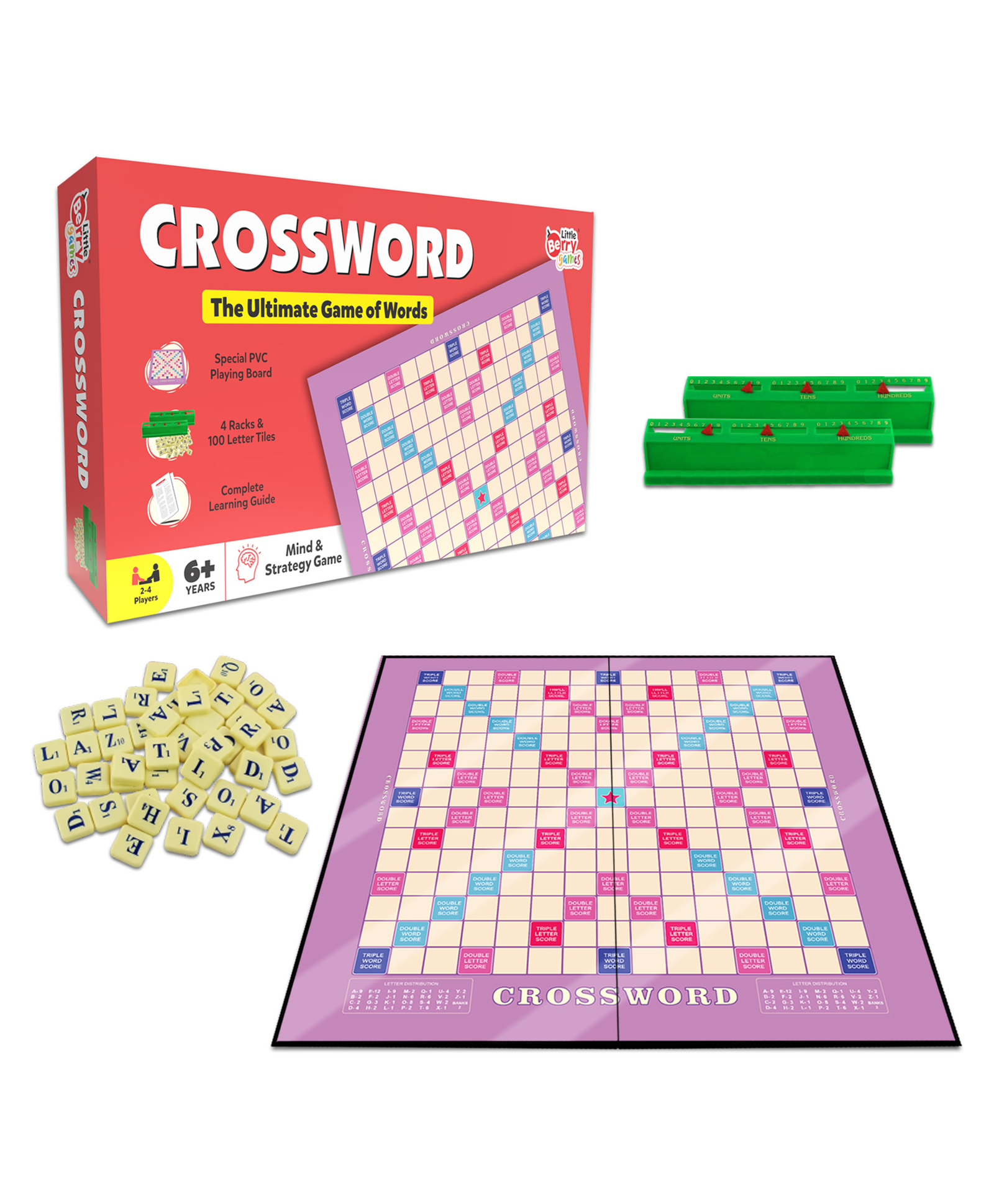 Little Berry Crossword Board Game for Kids & Adults - Ultimate Word Building Game (Multicolour)-image-28
