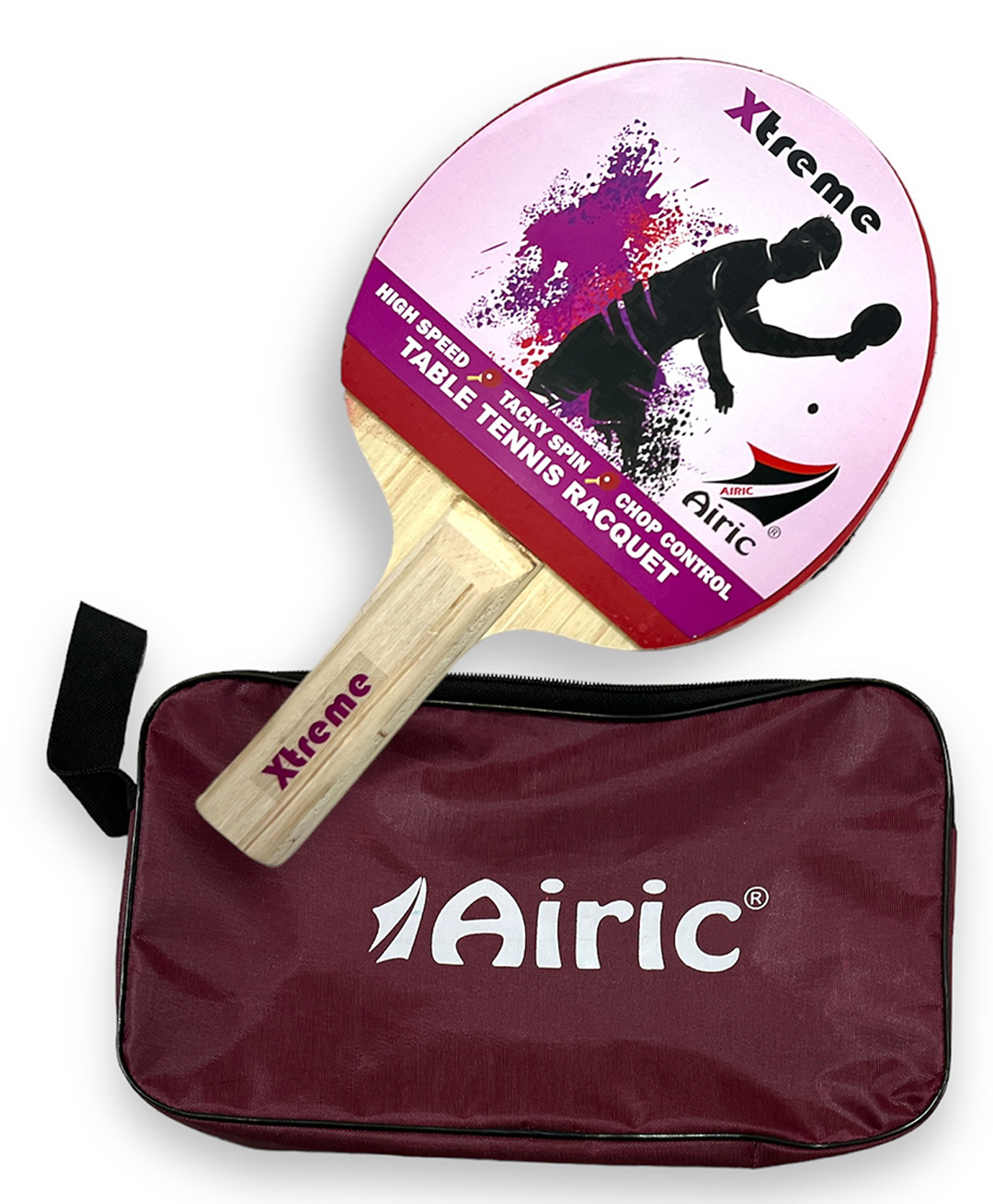 Airic Xtreme 1 Star with Cover Multicolor Table Tennis Racquet (Pack of 1 160 g)-picture-49