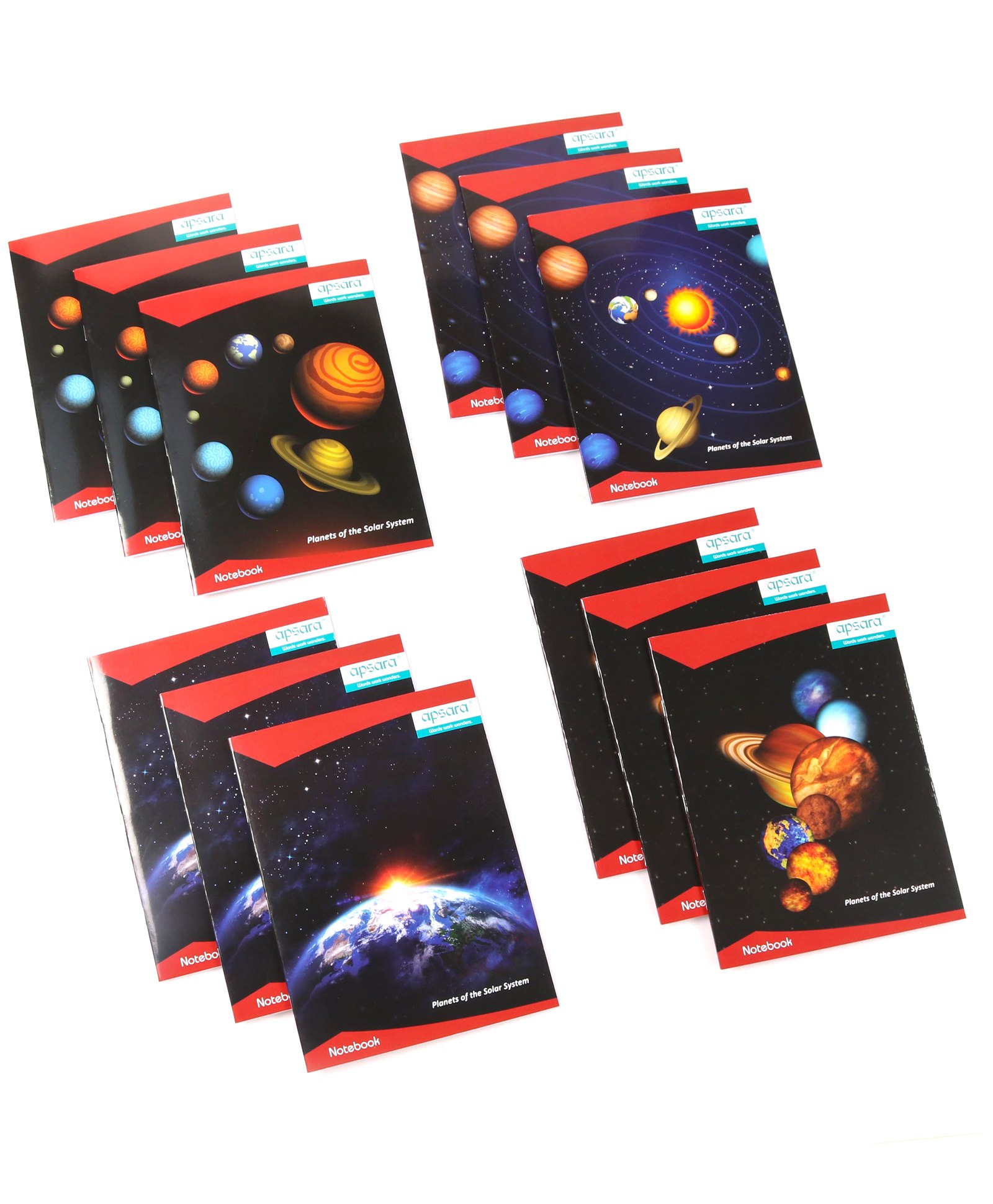 Apsara Kingsize Notebook Single Line Pack of 12 - 72 Pages (Color and Print May Vary)-picture-36