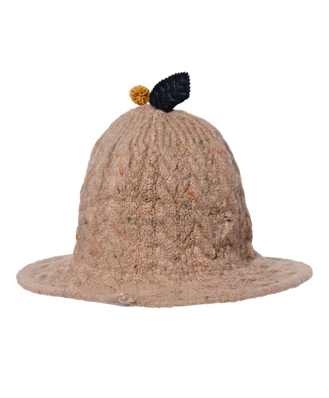 Kid-O-World Cable Design Knitted Woollen Cap - Brown-picture-16