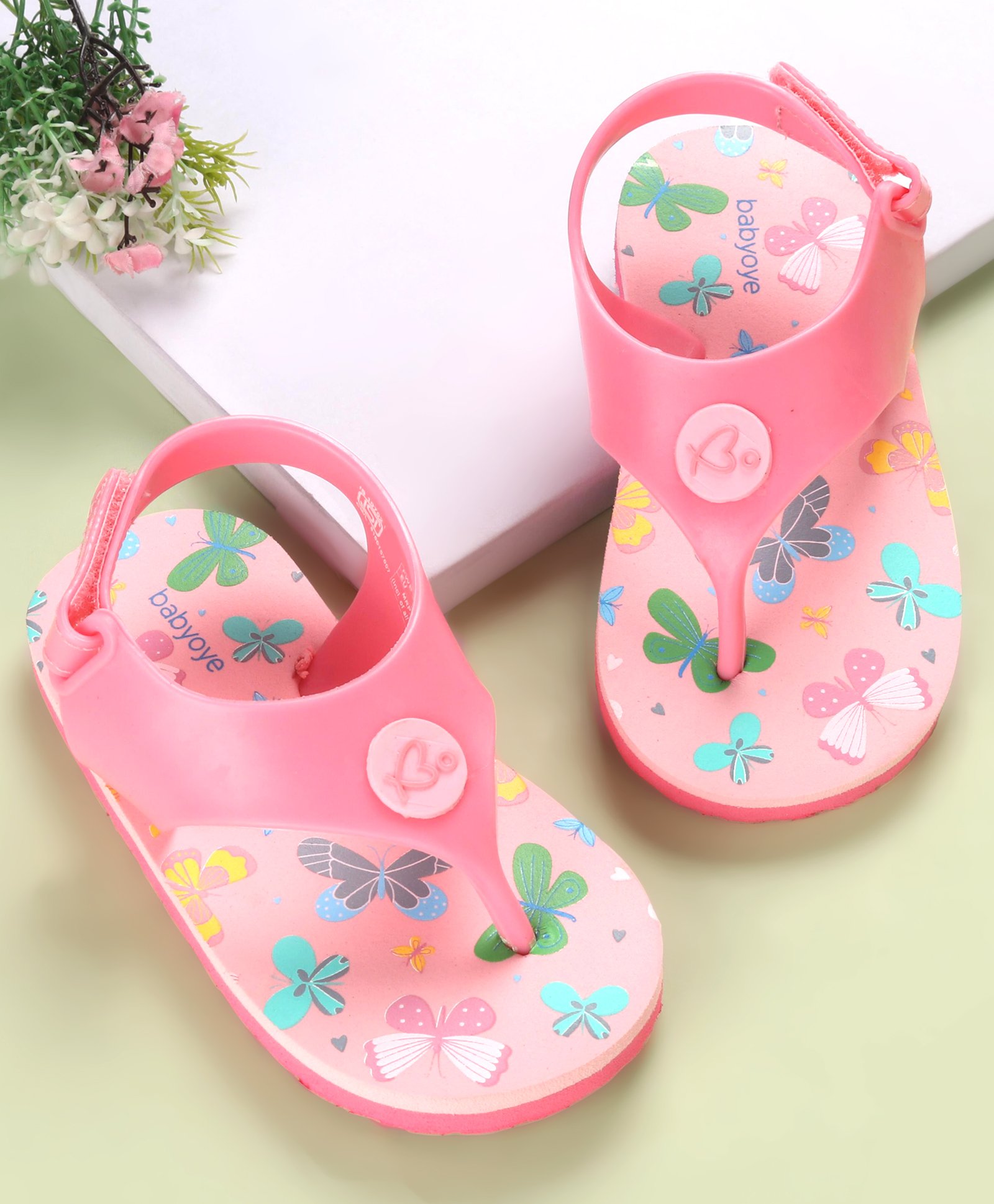 Babyoye Flip Flops Female Pink 22-picture-28